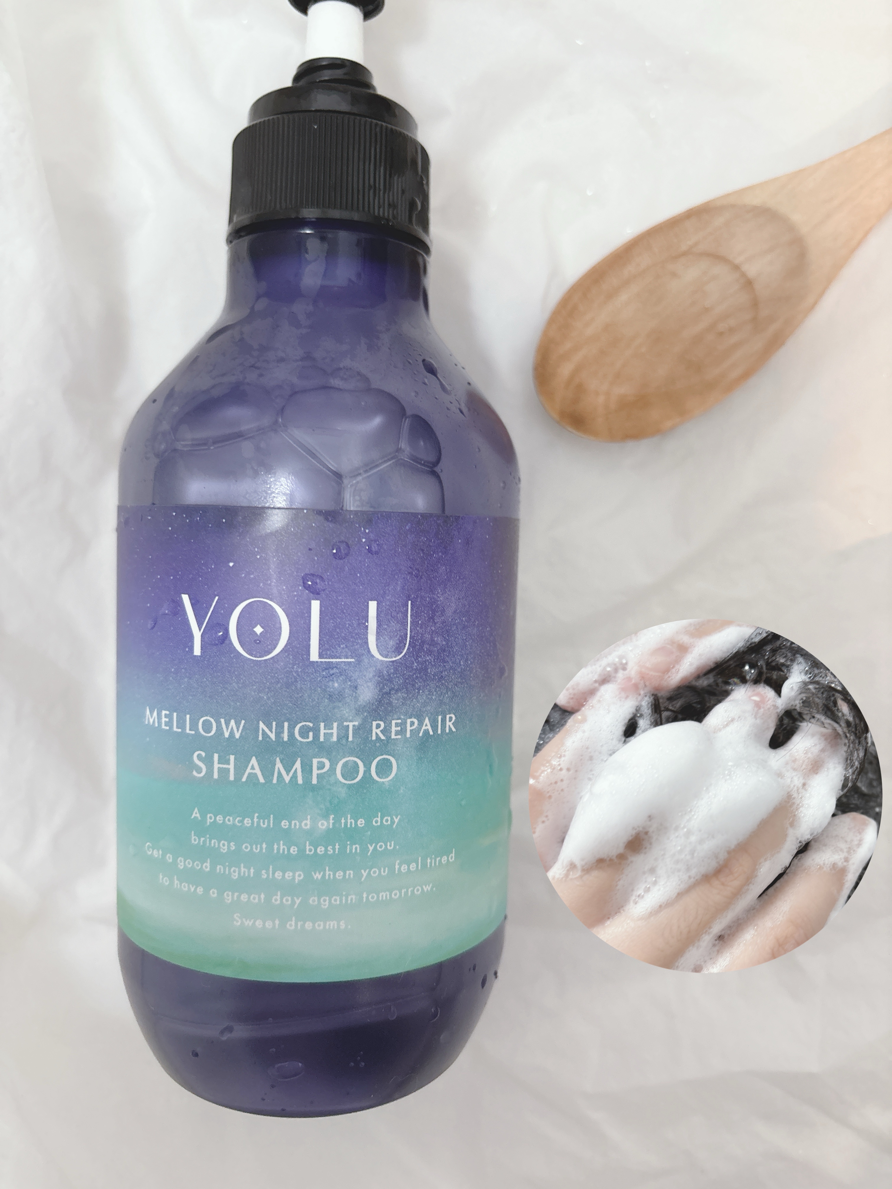 ヨル　メロウナイトリペアシャンプー/トリートメント/YOLU/市販シャンプーを使ったクチコミ（3枚目）