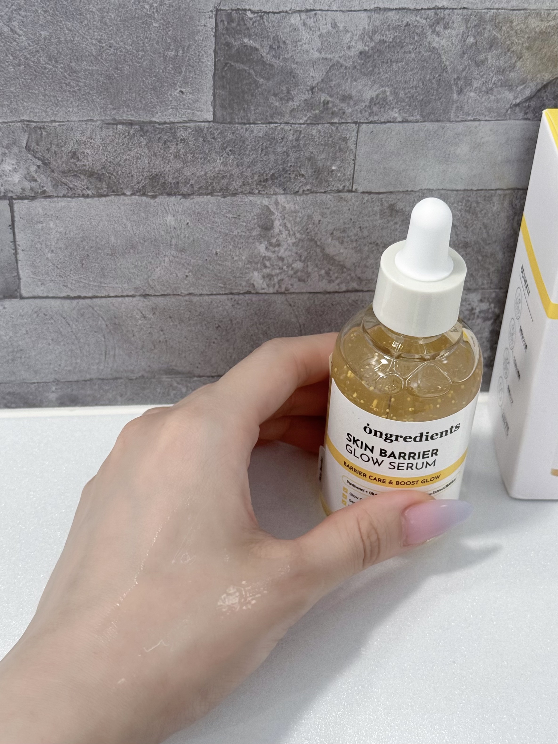 オングリディエンツ スキンバリアグローセラム/Ongredients/美容液を使ったクチコミ（2枚目）