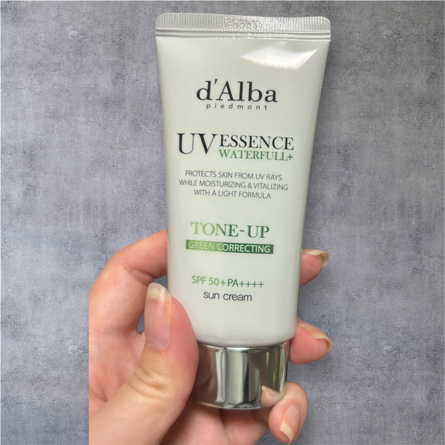 クリーンティーツリーリポソームトーンアップサンクリーム(グリーン)/ダルバ/日焼け止めクリームを使ったクチコミ(3枚目)