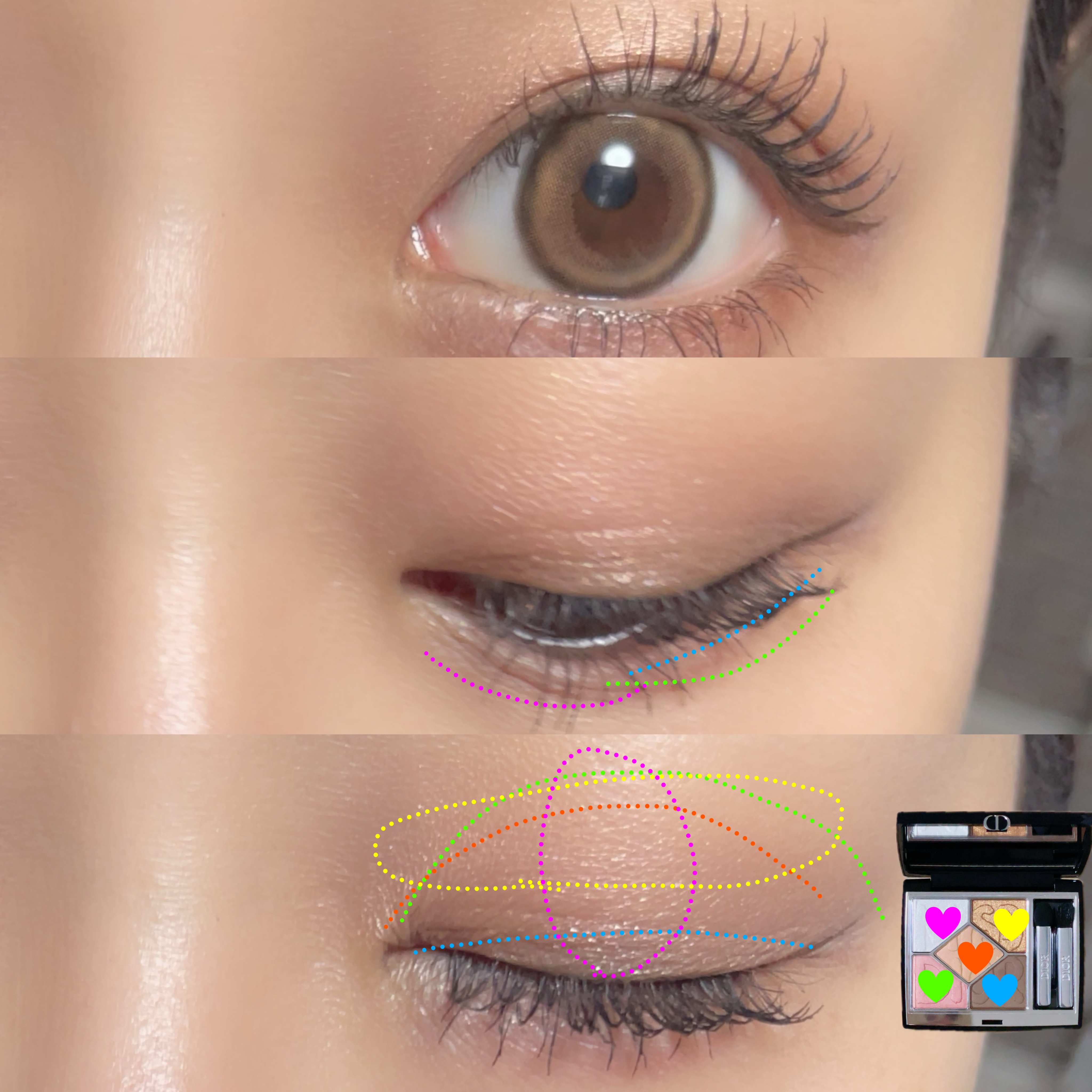 ディオールショウ サンク クルール（ミス ディオール コレクション 限定品）/Dior/アイシャドウを使ったクチコミ（2枚目）