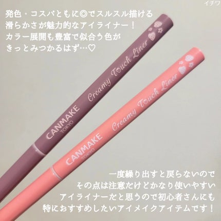 クリーミータッチライナー/キャンメイク/ジェルアイライナーを使ったクチコミ(3枚目)