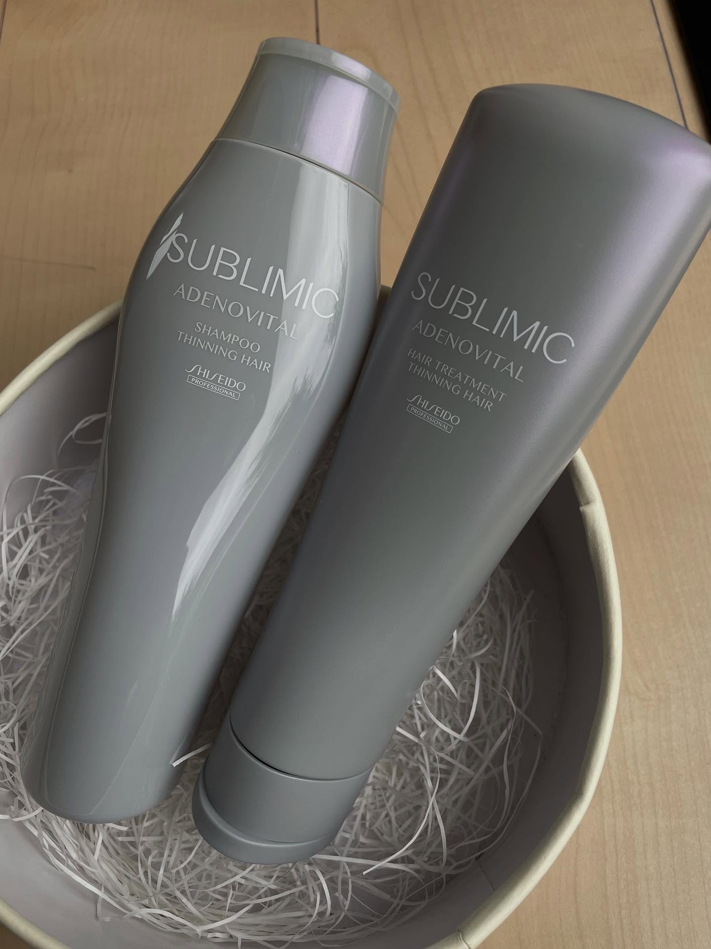 サブリミック アデノバイタル  シャンプーのクチコミ「SUBLIMIC アデノバイタル
シャンプー
ヘアトリートメント

ふんわりと軽い髪に洗い上げ.....」（1枚目）