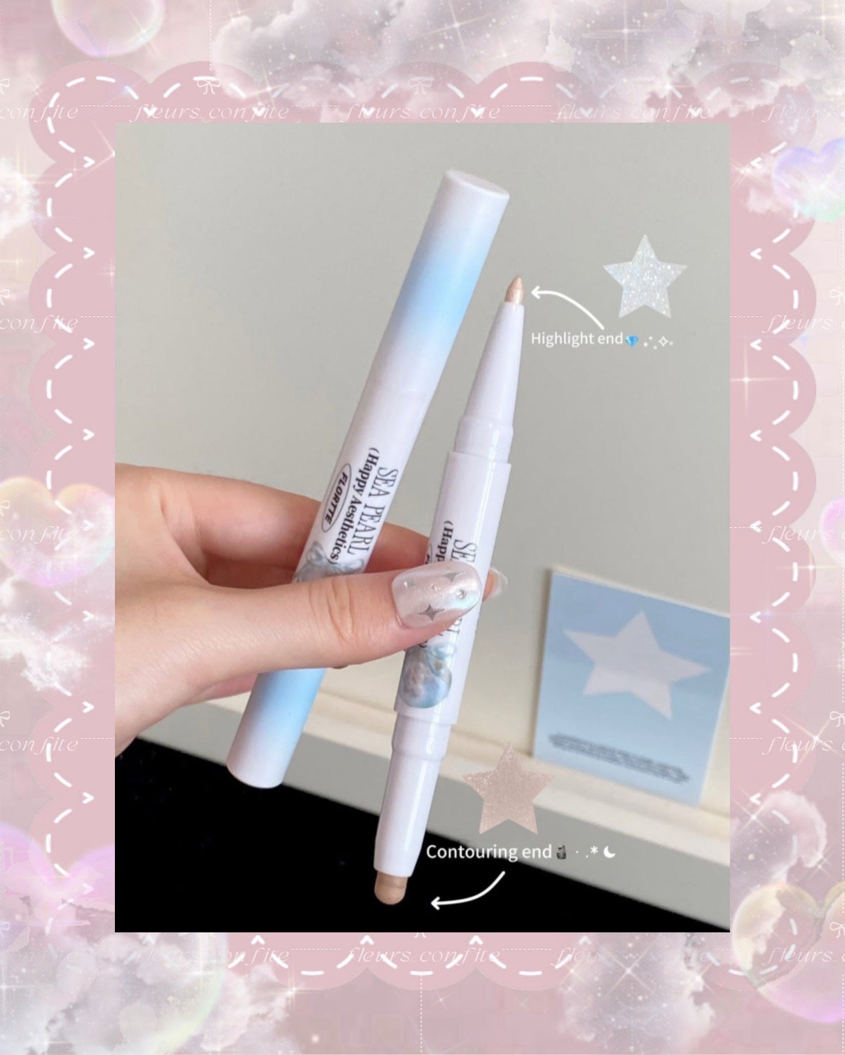 グラスシーコレクション デュアルエンドハイライト&コントゥアペン/FLORTTE/シェーディングを使ったクチコミ(3枚目)