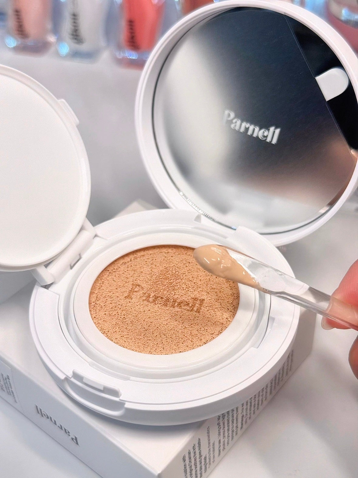 シカマヌ セラム クッションファンデ/parnell/クッションファンデーションを使ったクチコミ(2枚目)