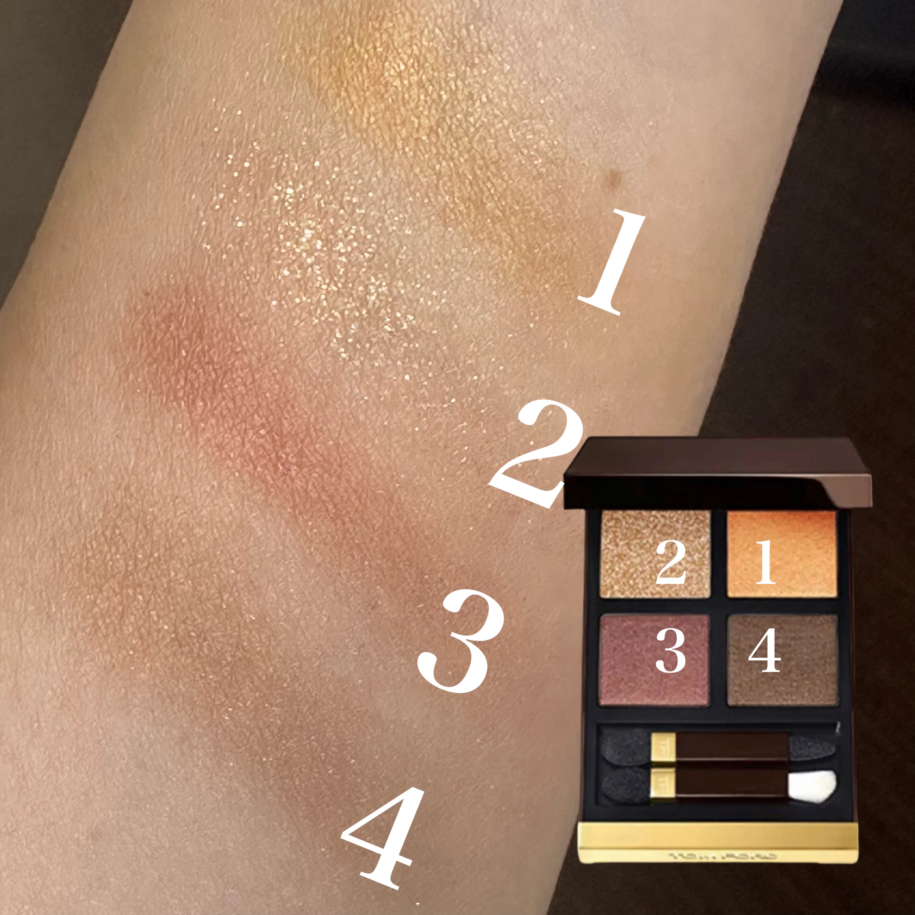 アイ カラー クォード/TOM FORD BEAUTY/アイシャドウパレットを使ったクチコミ（3枚目）