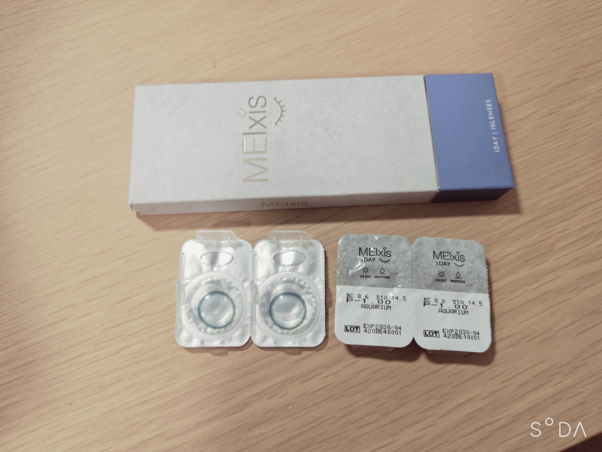 『MEIxis-メイシス- アクアリウム』自分用レビュー✨🫧

【着装カラーコンタクト】
MEIxis（メイシス） 1day
カラー：メイシス
装用期間：ワンデー
DIA:14.5mm
着色直径：13.8mm
BC：8.6mm
含水率：5