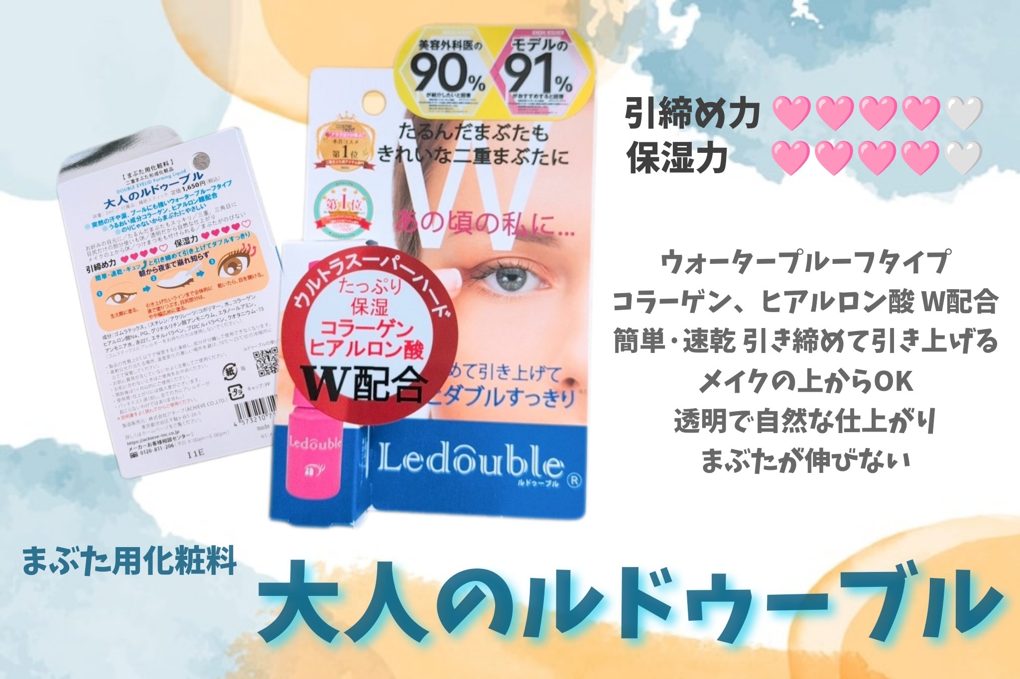 大人のルドゥーブル/ルドゥーブル/二重まぶた用アイテムを使ったクチコミ（1枚目）