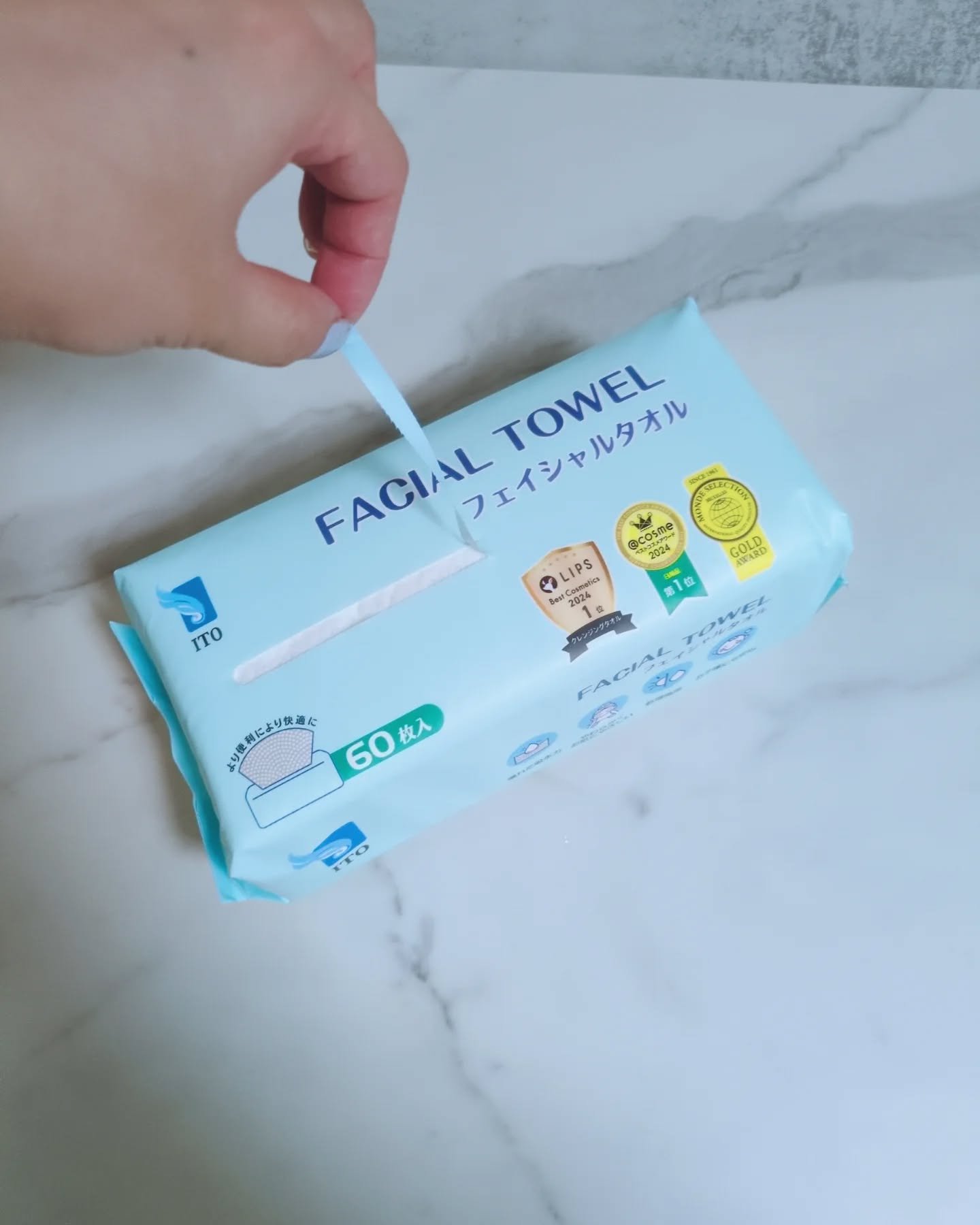ITOフェイシャルタオル/ITO/クレンジングタオルを使ったクチコミ（2枚目）