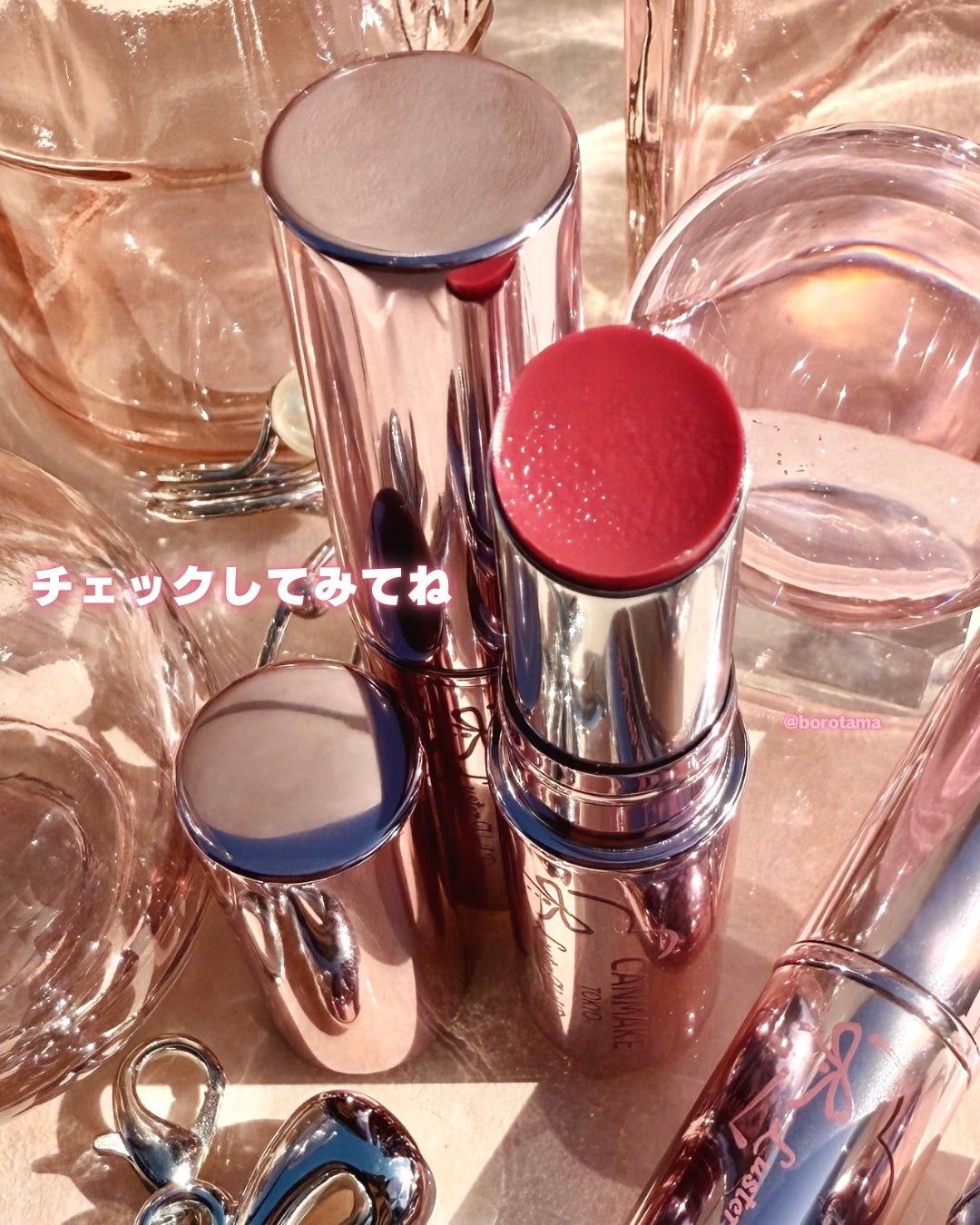 ラスターヴェールルージュ/キャンメイク/口紅を使ったクチコミ(8枚目)