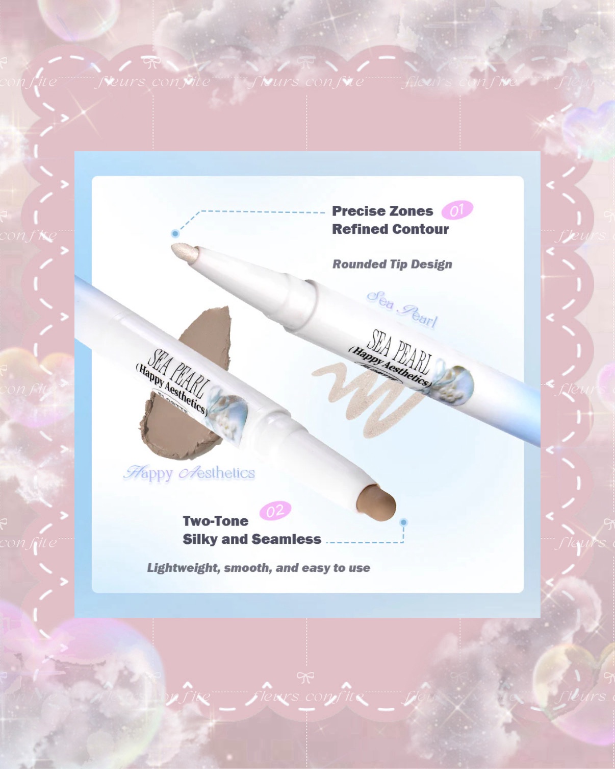 グラスシーコレクション デュアルエンドハイライト＆コントゥアペン/FLORTTE/シェーディングを使ったクチコミ（2枚目）