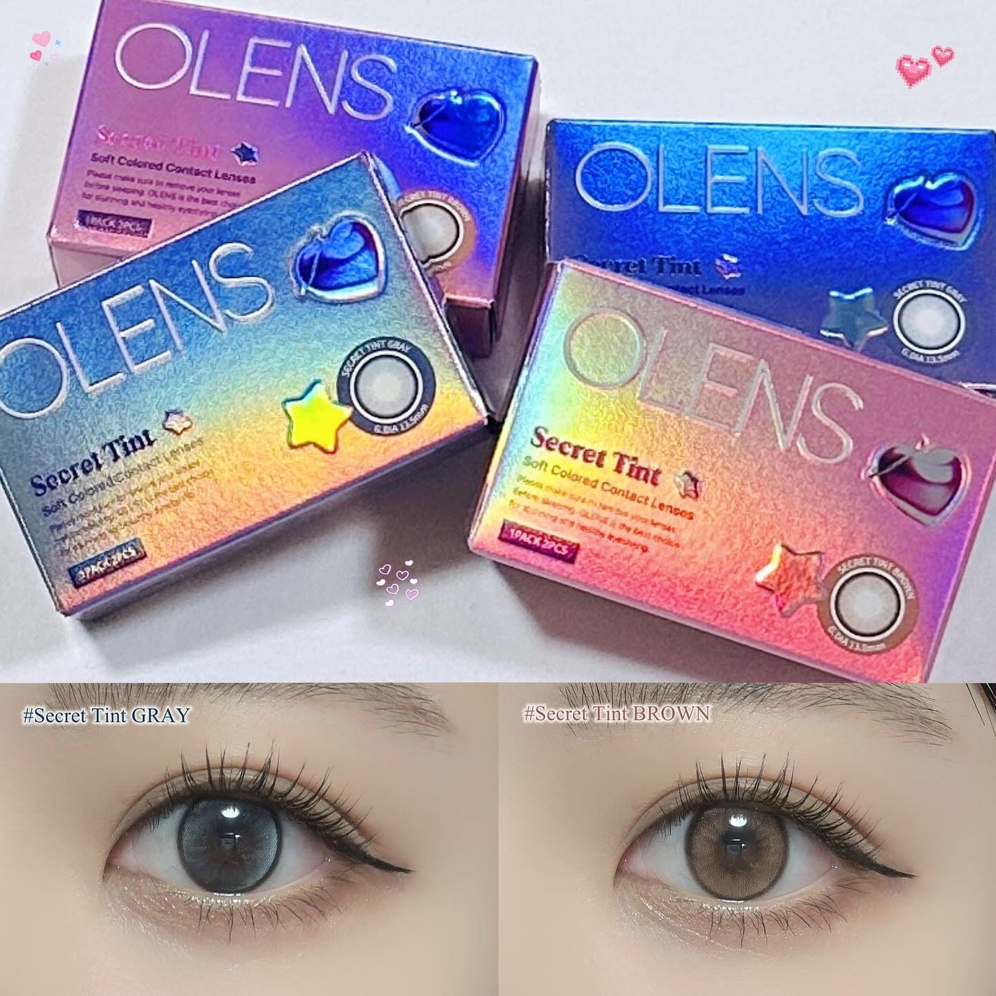 secret tint/OLENS/1ヶ月(1MONTH)カラコンを使ったクチコミ(2枚目)