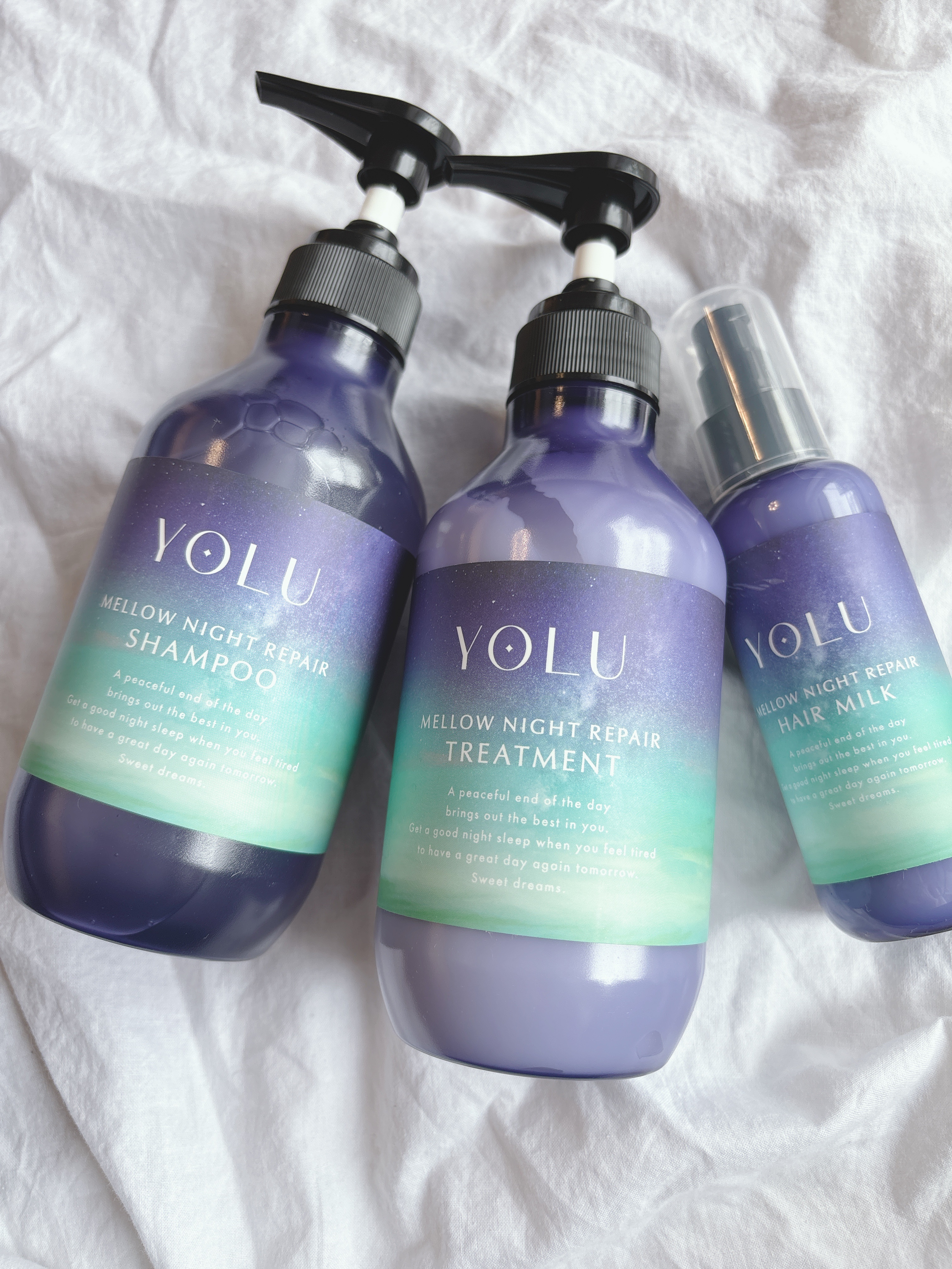 ヨル　メロウナイトリペアシャンプー/トリートメント/YOLU/市販シャンプーを使ったクチコミ（2枚目）