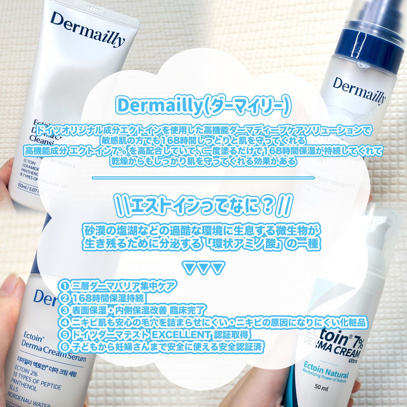 ドイツエクトイン 7% ダーマクリームウルトラ/Dermailly/フェイスクリームを使ったクチコミ(2枚目)