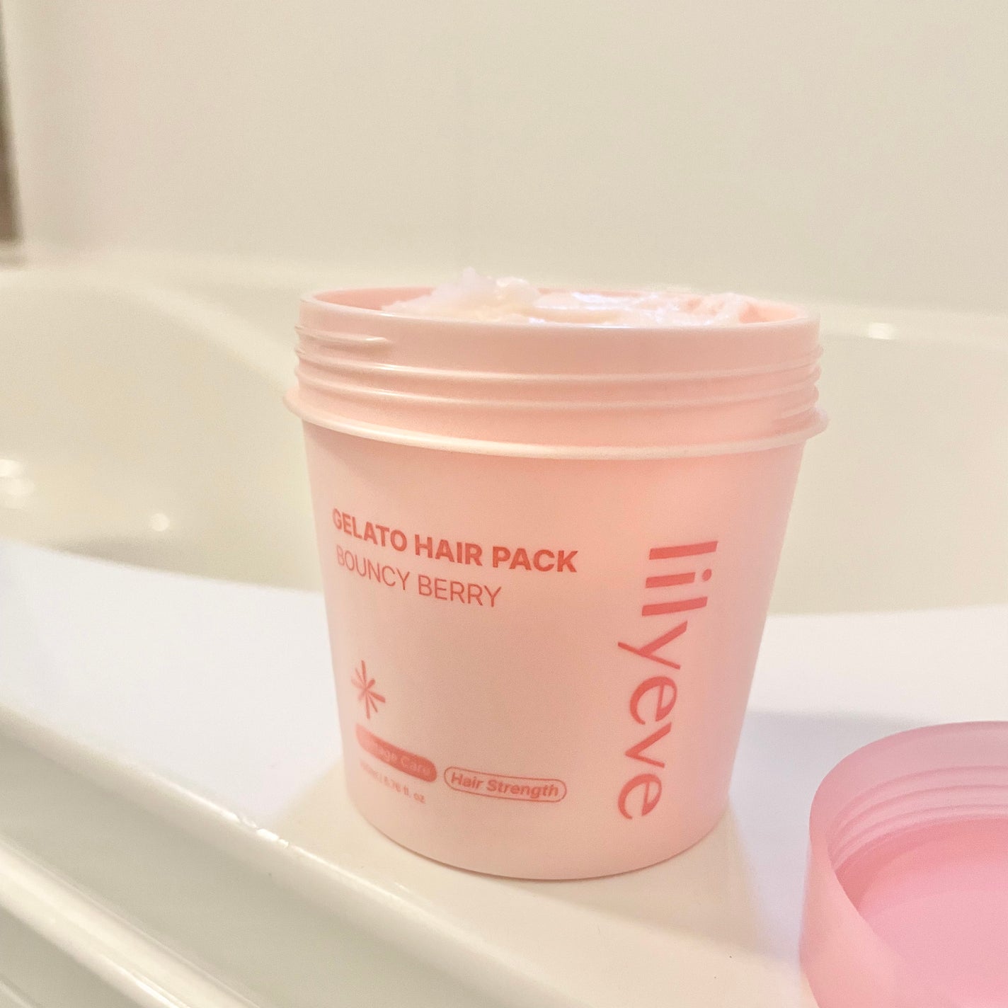 リペアターンジェラートヘアパック バウンシーベリー/リリーイブ/洗い流すヘアトリートメントを使ったクチコミ(2枚目)