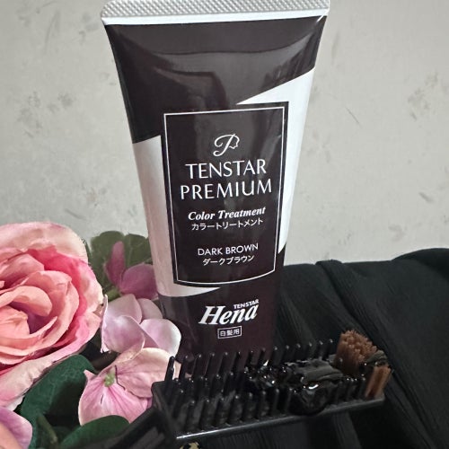 テンスターHenaプレミアム カラートリートメント/テンスターHenaプレミアム/ヘアカラーを使ったクチコミ(2枚目)