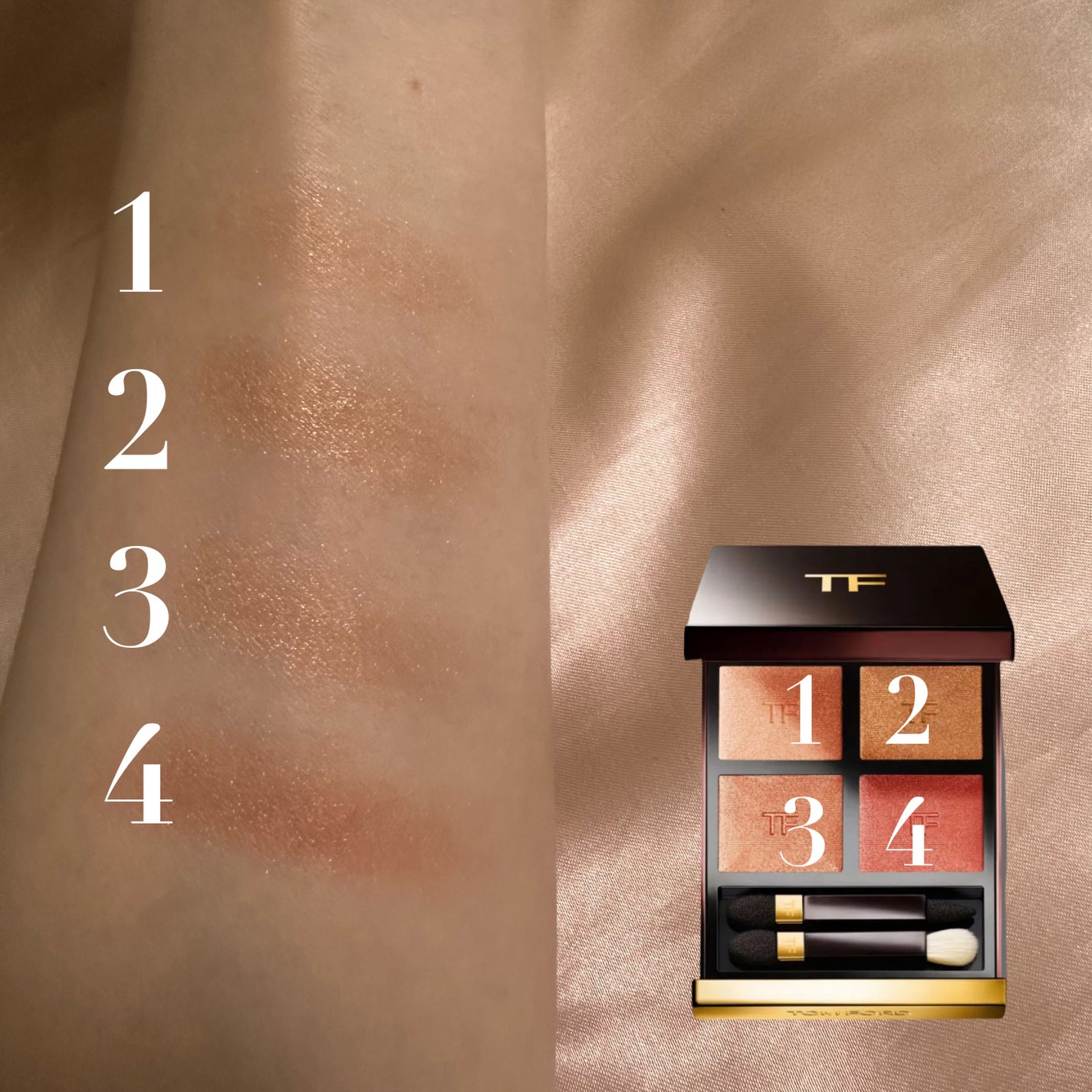 アイ カラー クォード/TOM FORD BEAUTY/アイシャドウパレットを使ったクチコミ(3枚目)