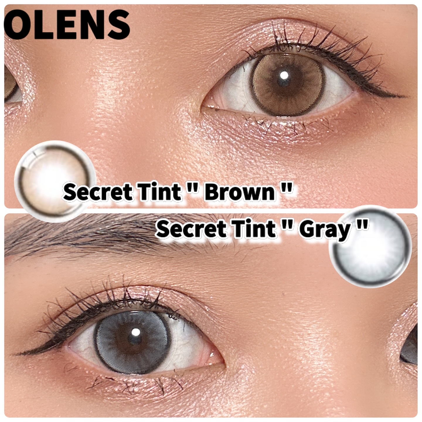secret tint/OLENS/１ヶ月（１MONTH）カラコンを使ったクチコミ（1枚目）