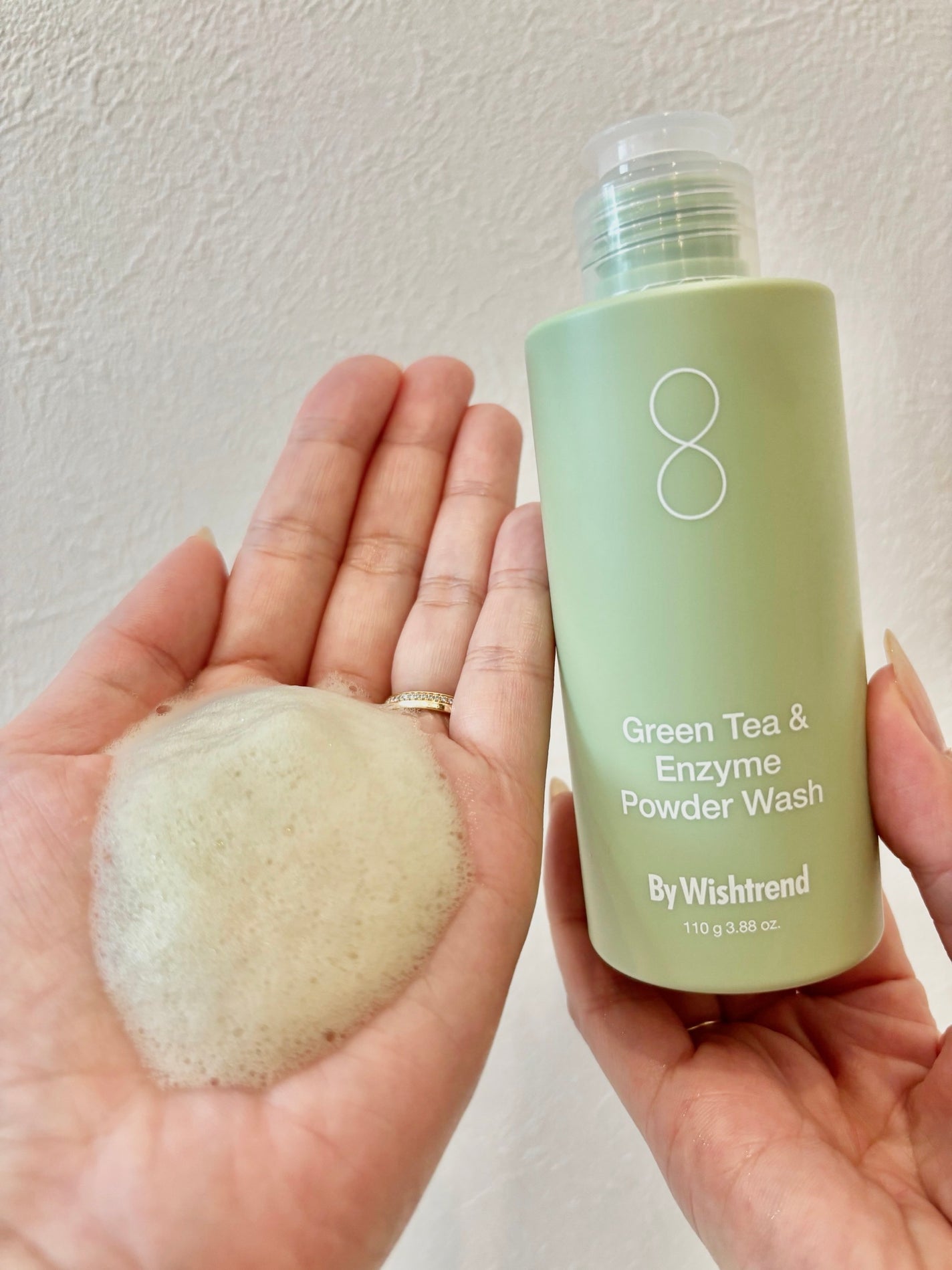 グリーンティー&エンザイムパウダーウォッシュ/By Wishtrend/洗顔パウダーを使ったクチコミ(3枚目)
