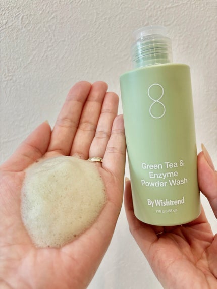 グリーンティー&エンザイムパウダーウォッシュ/By Wishtrend/洗顔パウダーを使ったクチコミ(3枚目)