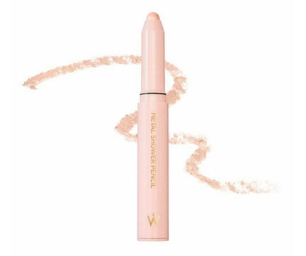 ウォンジョンヨ メタルシャワーペンシル 07 リコッタベージュ/Wonjungyo/スティックアイシャドウを使ったクチコミ(2枚目)