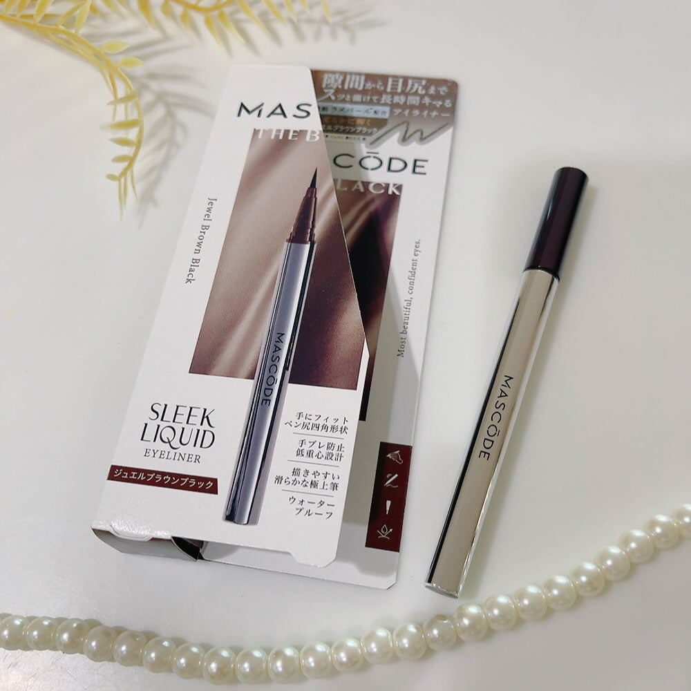 マスコード スリークリキッド アイライナー /MASCODE/リキッドアイライナーを使ったクチコミ(4枚目)