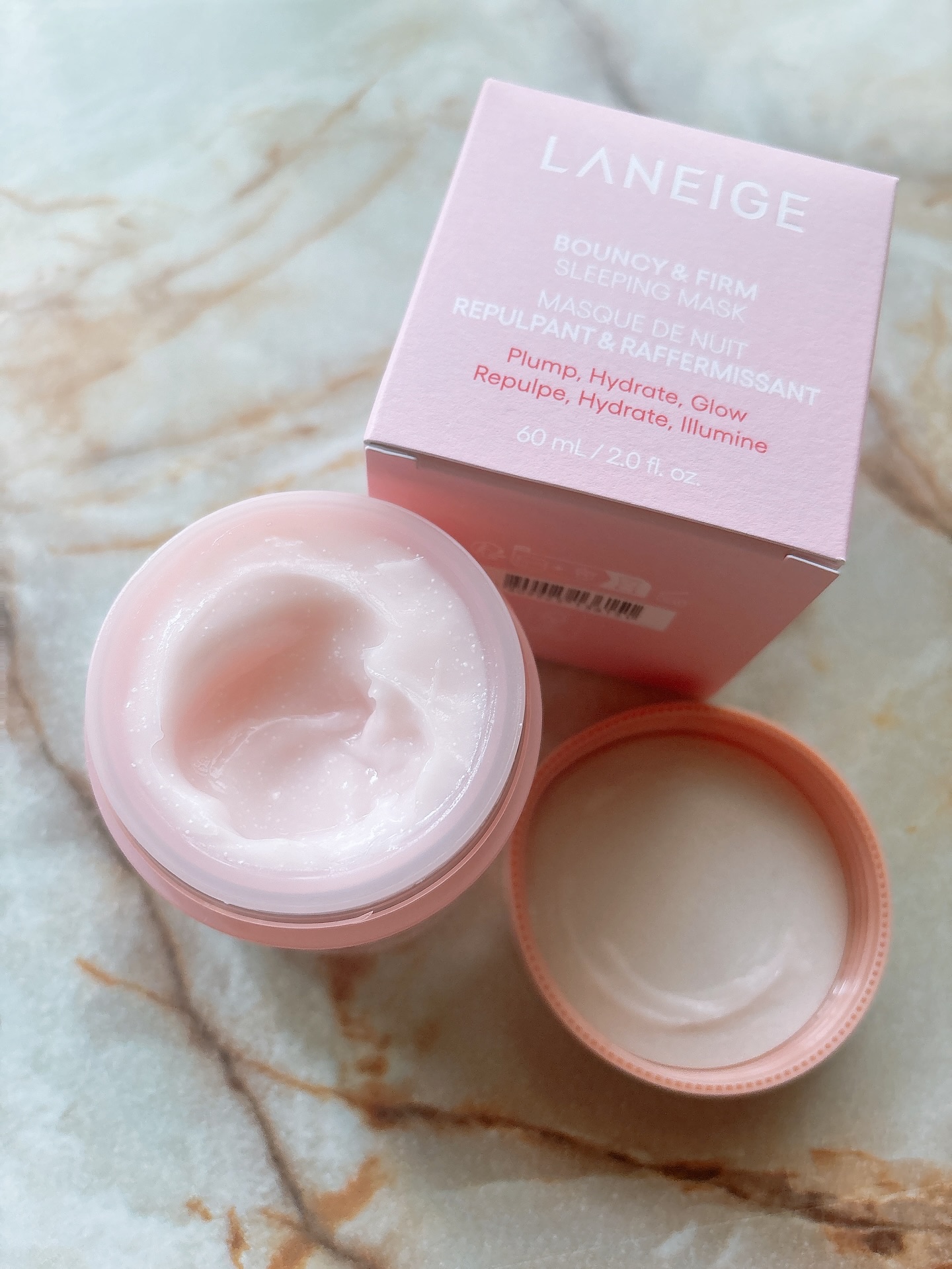 バウンシースリーピングマスク/LANEIGE/フェイスクリームを使ったクチコミ（2枚目）