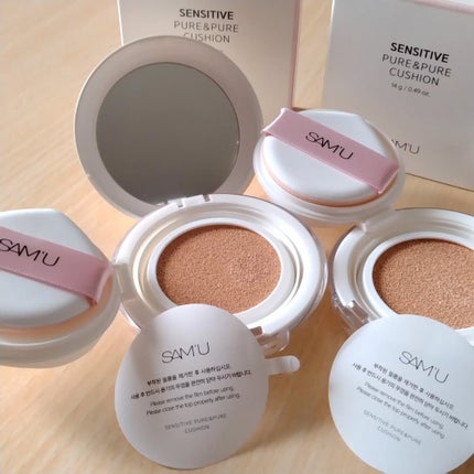 センシティブピュア&ピュアクッション/SAM'U/クッションファンデーションを使ったクチコミ(4枚目)