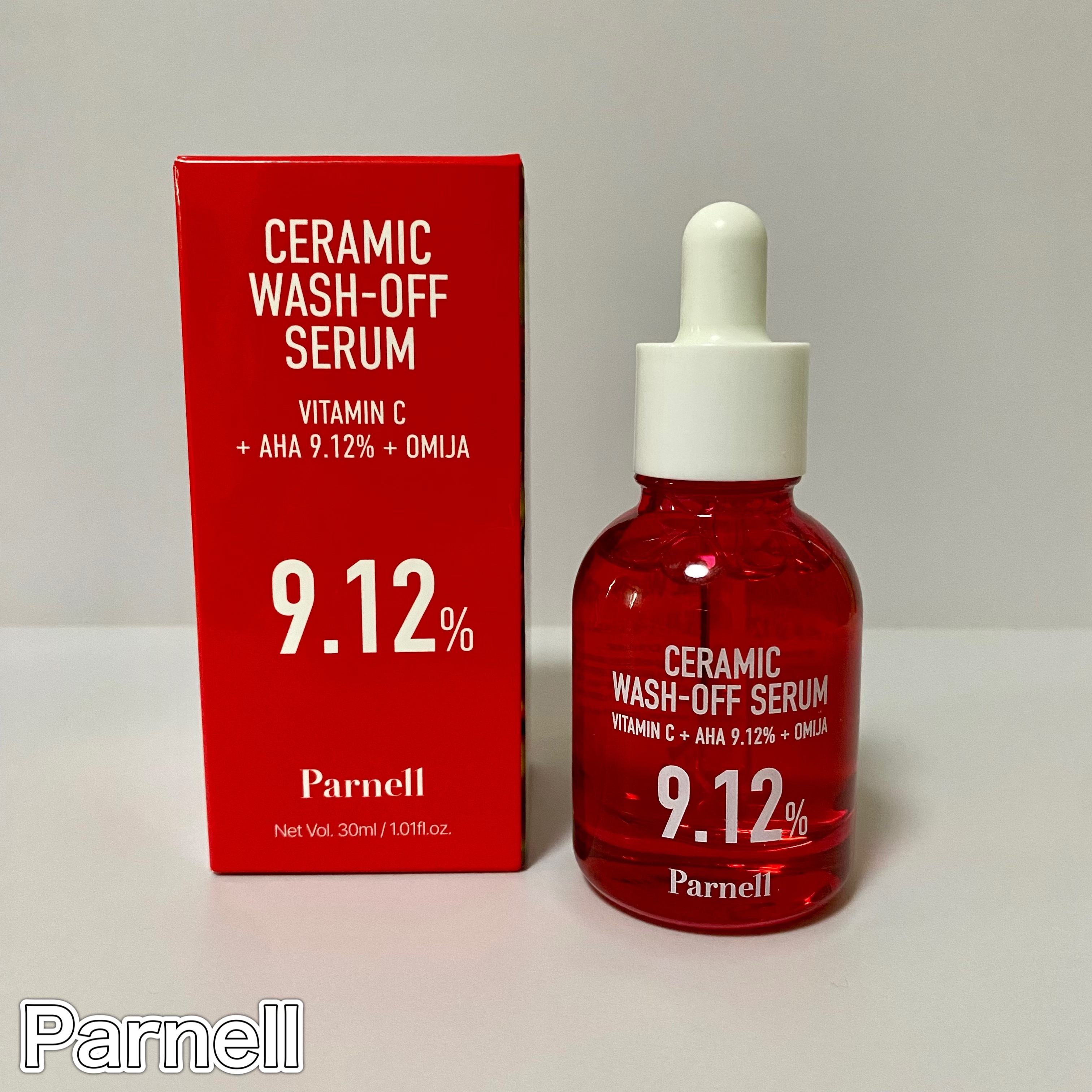 AHA 9.12 オミジャ 陶器肌 ウォッシュオフ セラム/parnell/美容液を使ったクチコミ（1枚目）