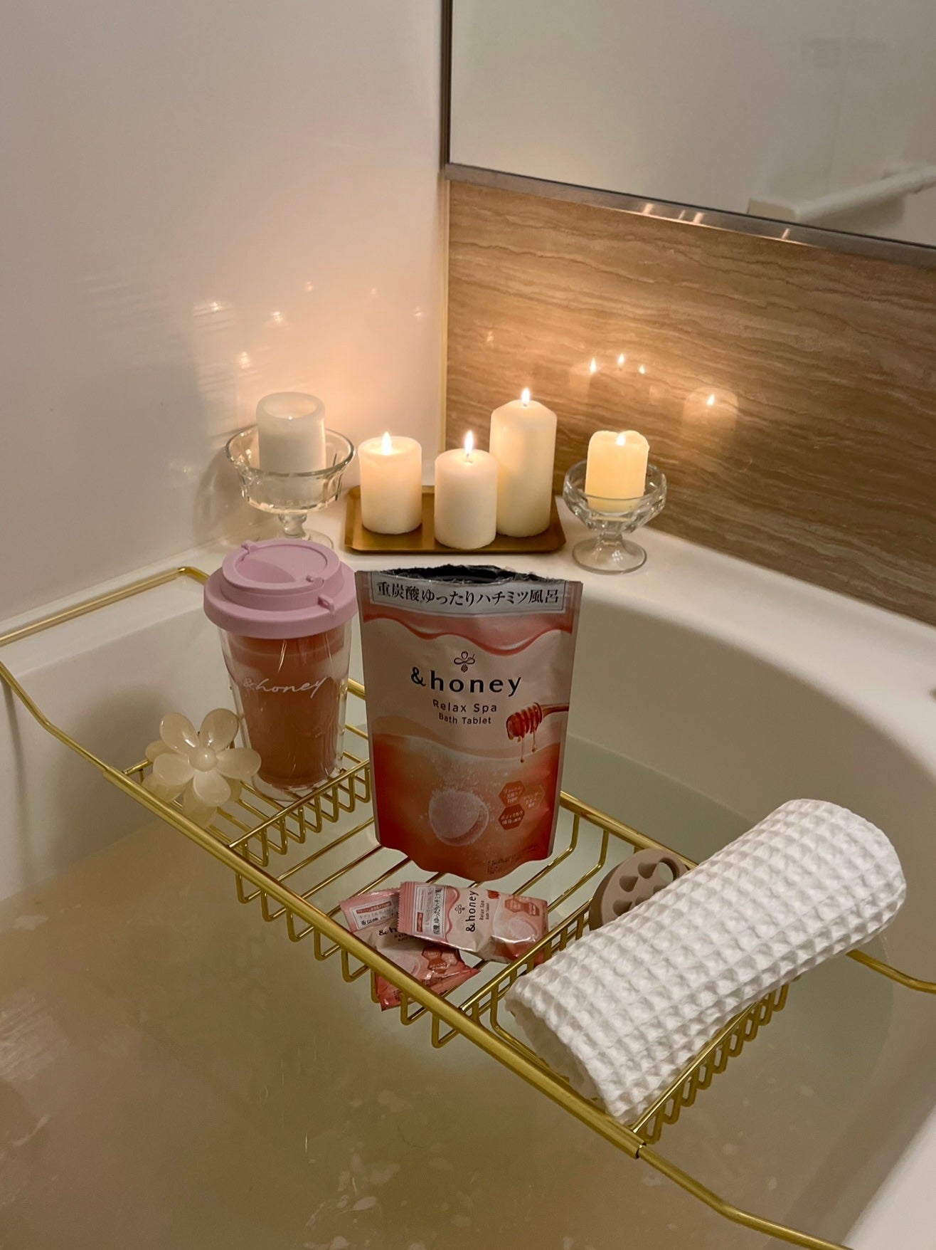 ビューティー スパ バスタブレット/&honey/入浴剤を使ったクチコミ(2枚目)