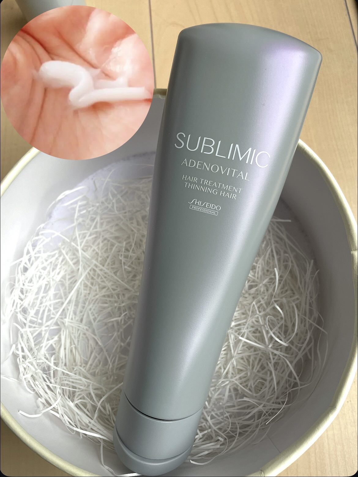 サブリミック アデノバイタル  シャンプーのクチコミ「SUBLIMIC アデノバイタル
シャンプー
ヘアトリートメント

ふんわりと軽い髪に洗い上げ.....」（3枚目）