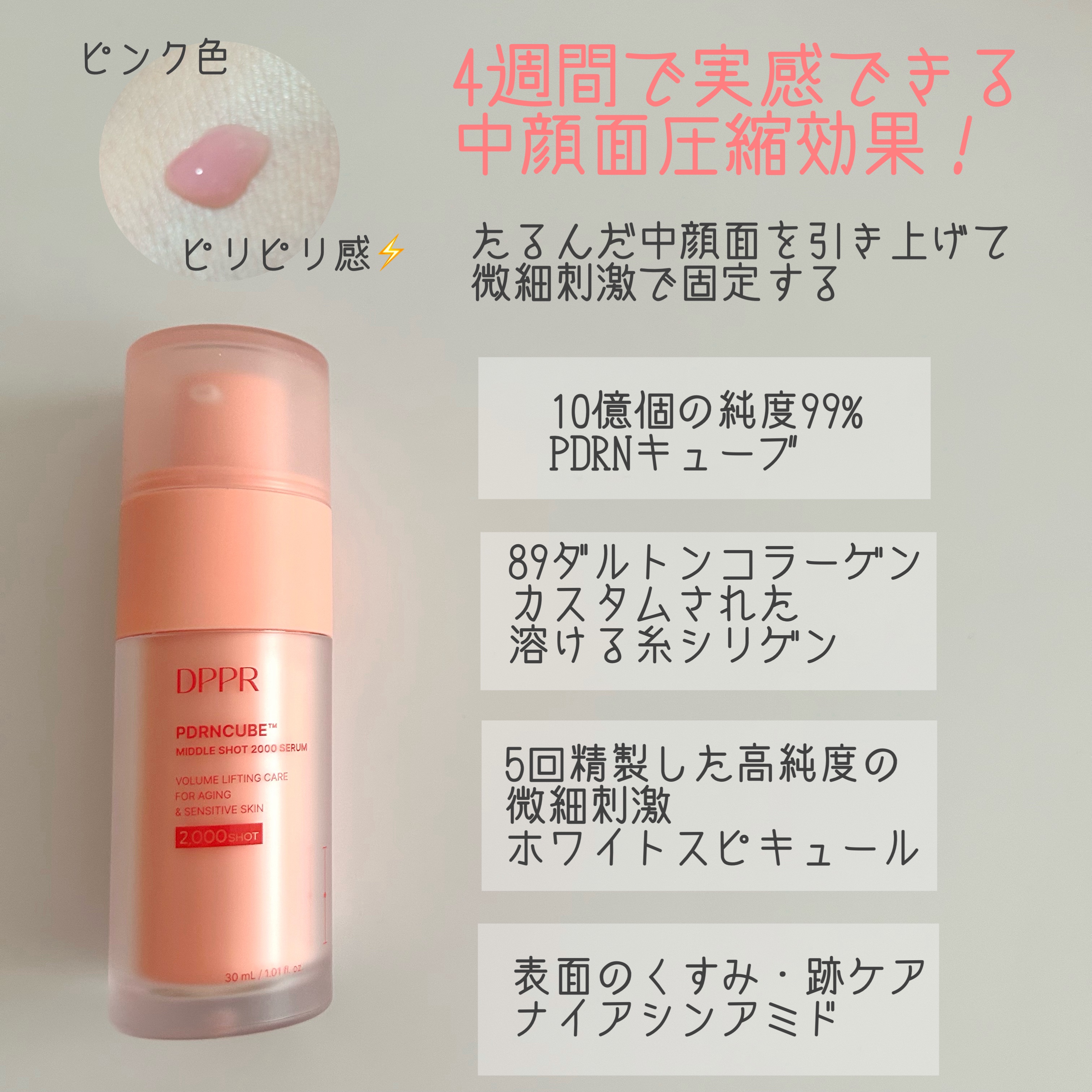 PDRNキューブセラム/DPPR/美容液を使ったクチコミ（2枚目）