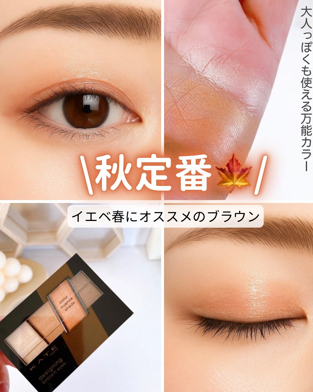 デザイニングブラウンアイズ/KATE/アイシャドウパレットを使ったクチコミ(1枚目)