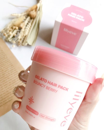 リペアターンジェラートヘアパック バウンシーベリー/リリーイブ/洗い流すヘアトリートメントを使ったクチコミ(7枚目)