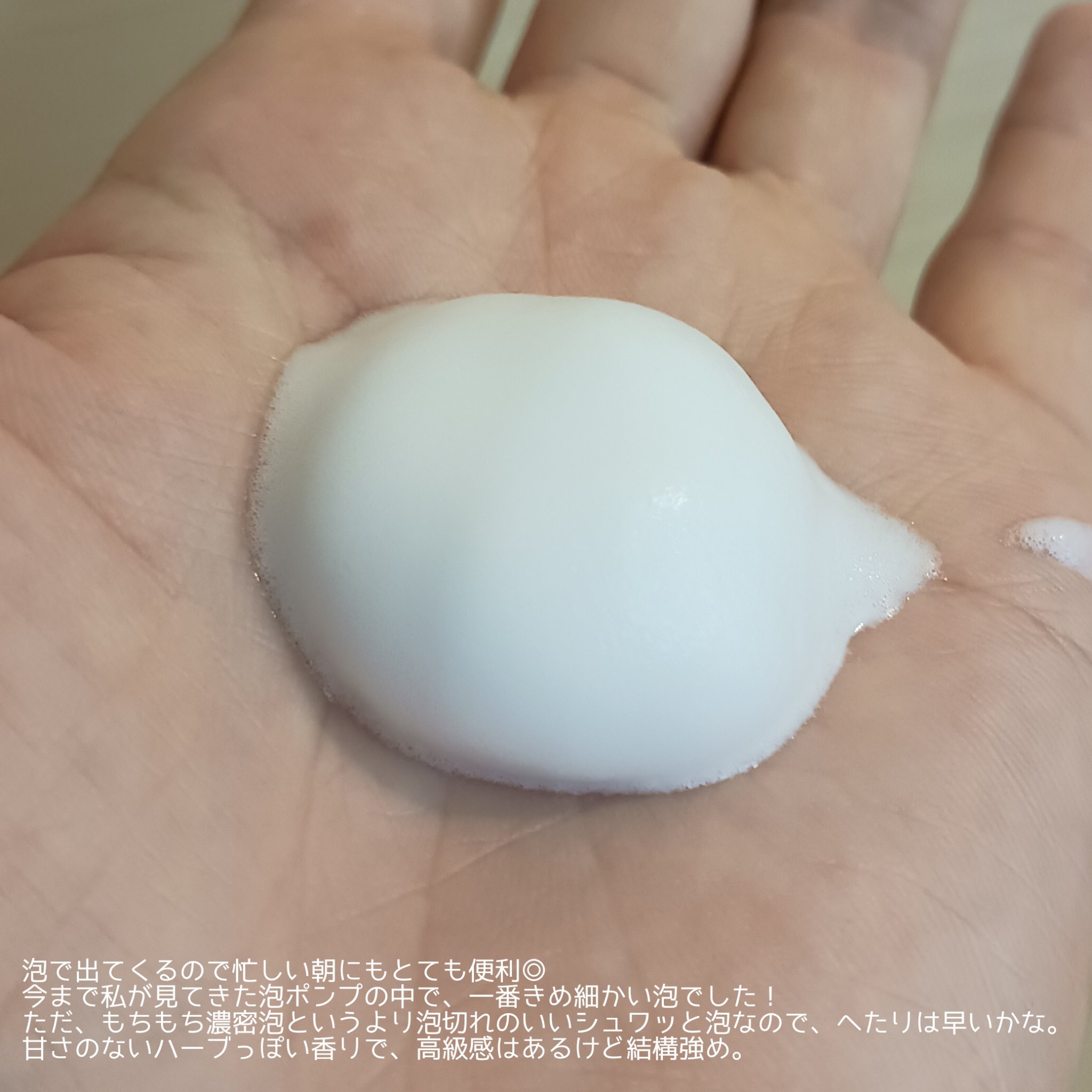  N organic Vie クリアホイップ フォーム /Ｎ organic/泡洗顔を使ったクチコミ（2枚目）