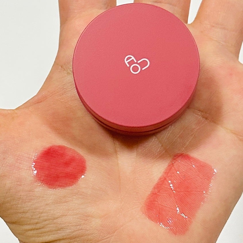 GLOWY TINT BALM/AOU/リップグロスを使ったクチコミ(2枚目)