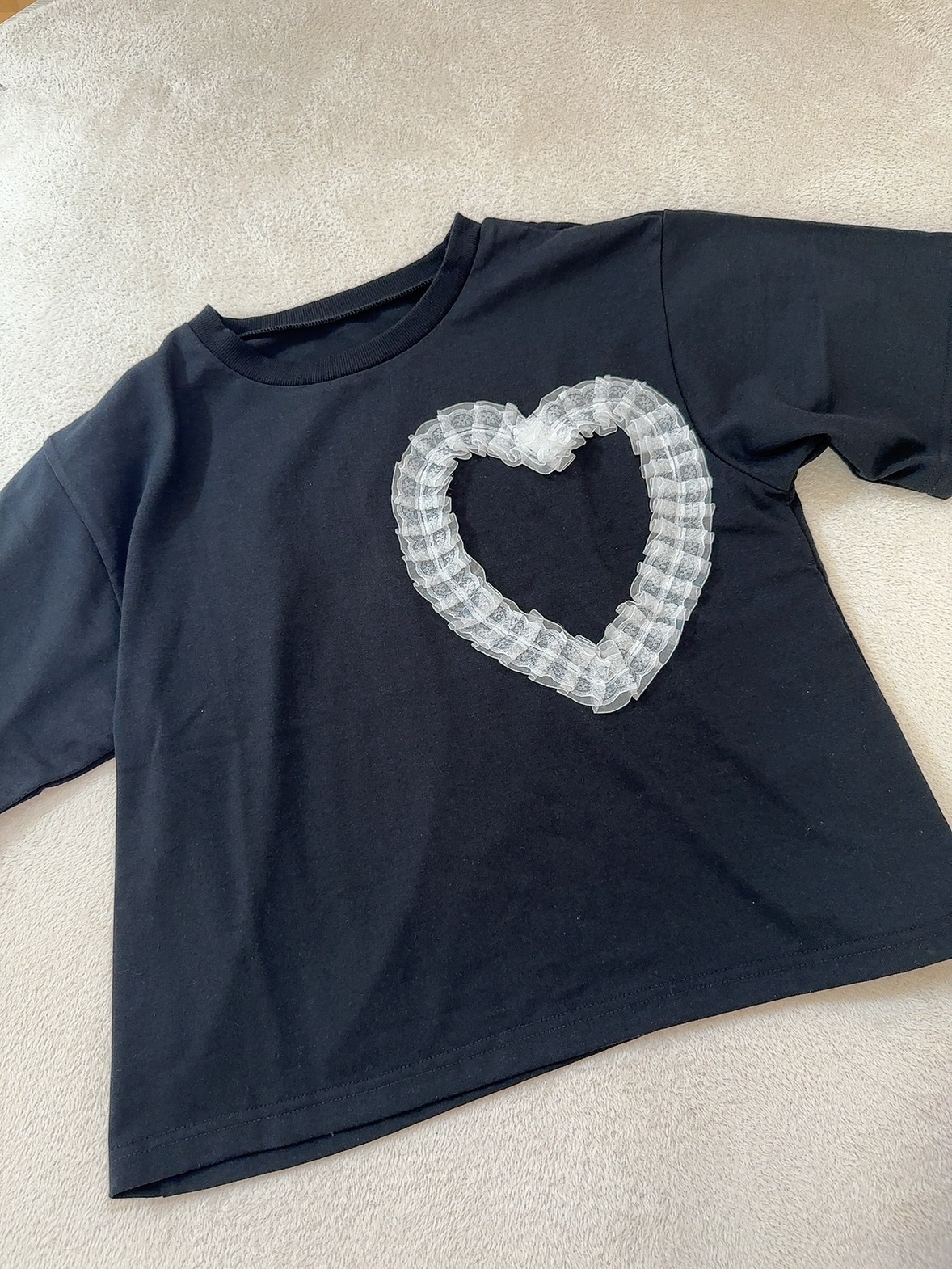 チュールレースハートTシャツ/GRL/その他を使ったクチコミ（2枚目）