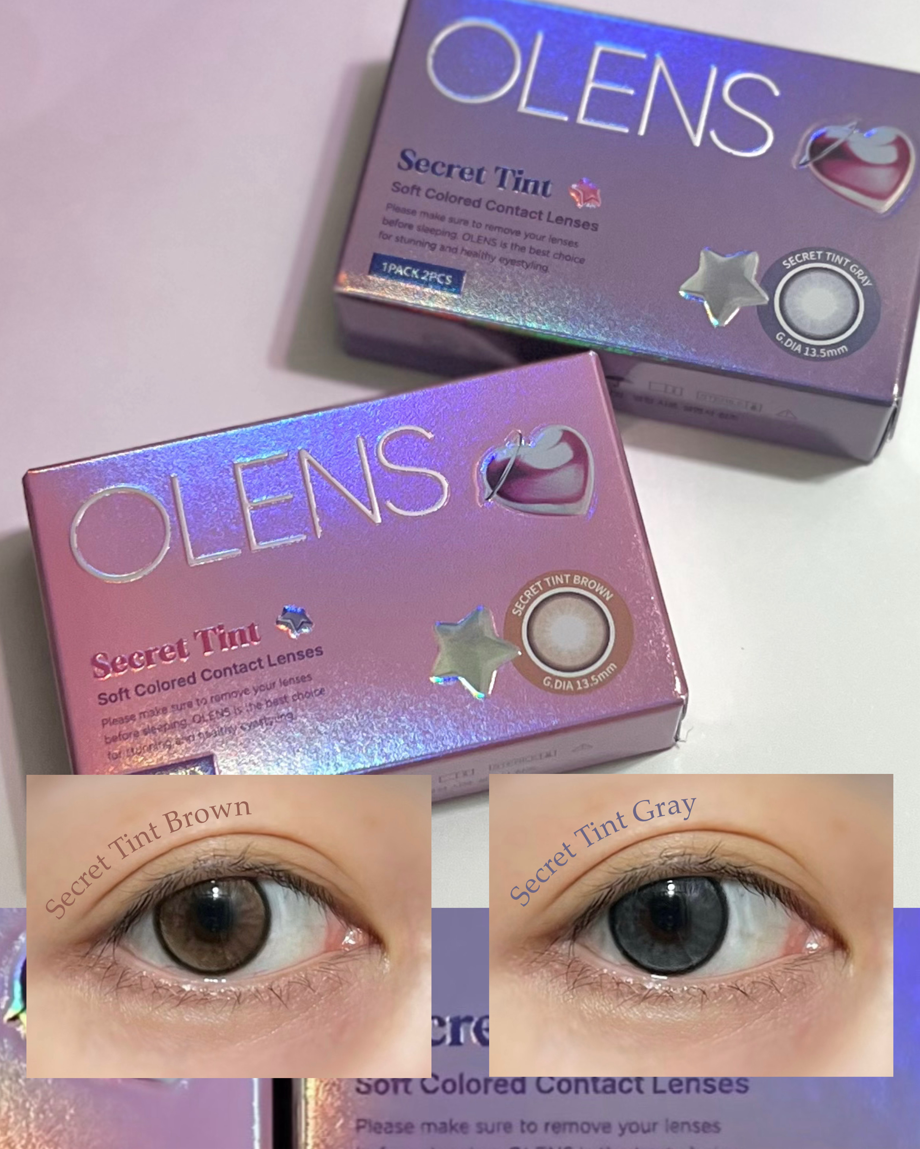 secret tint/OLENS/１ヶ月（１MONTH）カラコンを使ったクチコミ（1枚目）