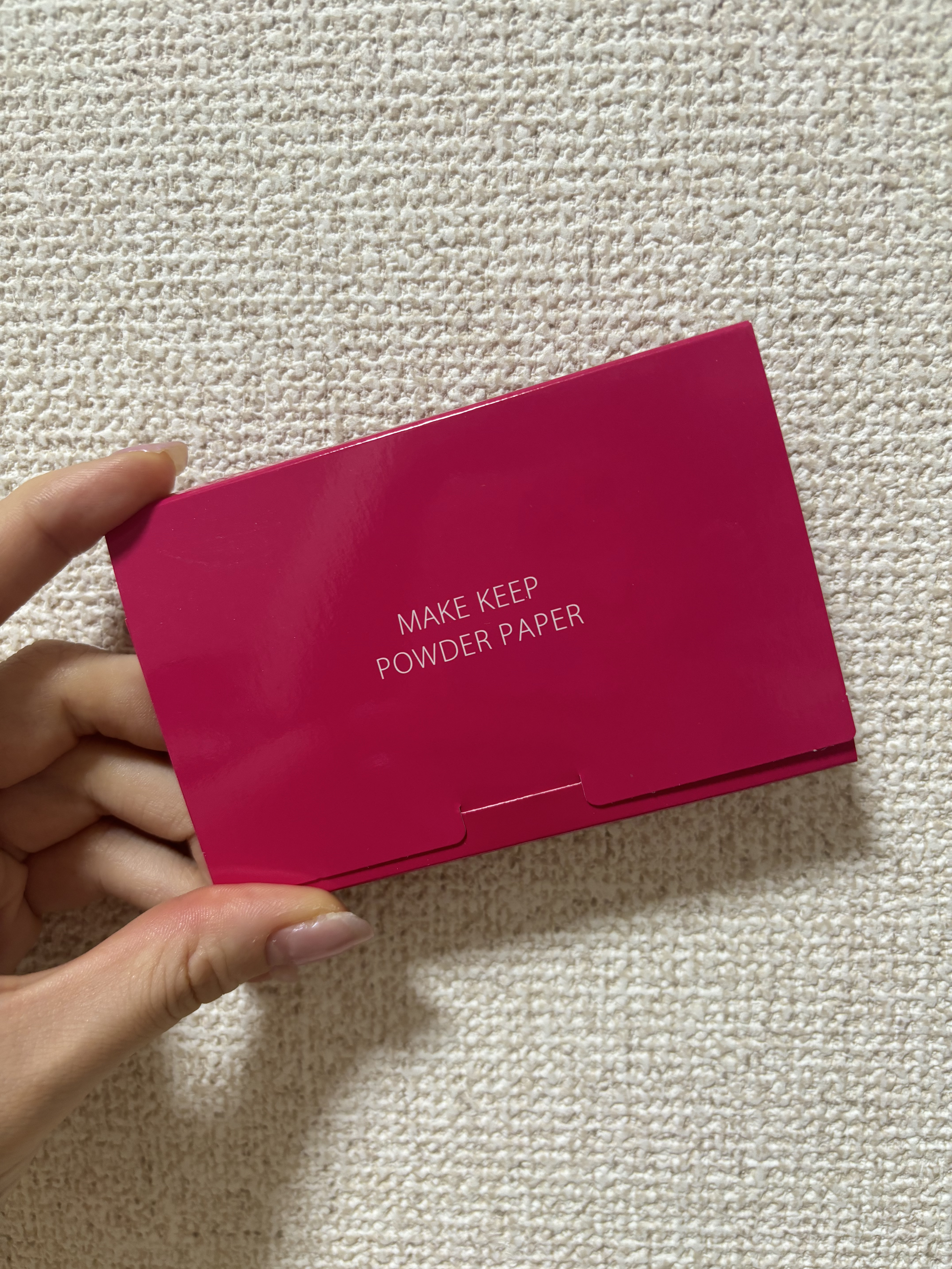 メイク キープ オイルブロック 紙パウダー/コーセーコスメニエンス/あぶらとり紙を使ったクチコミ（1枚目）