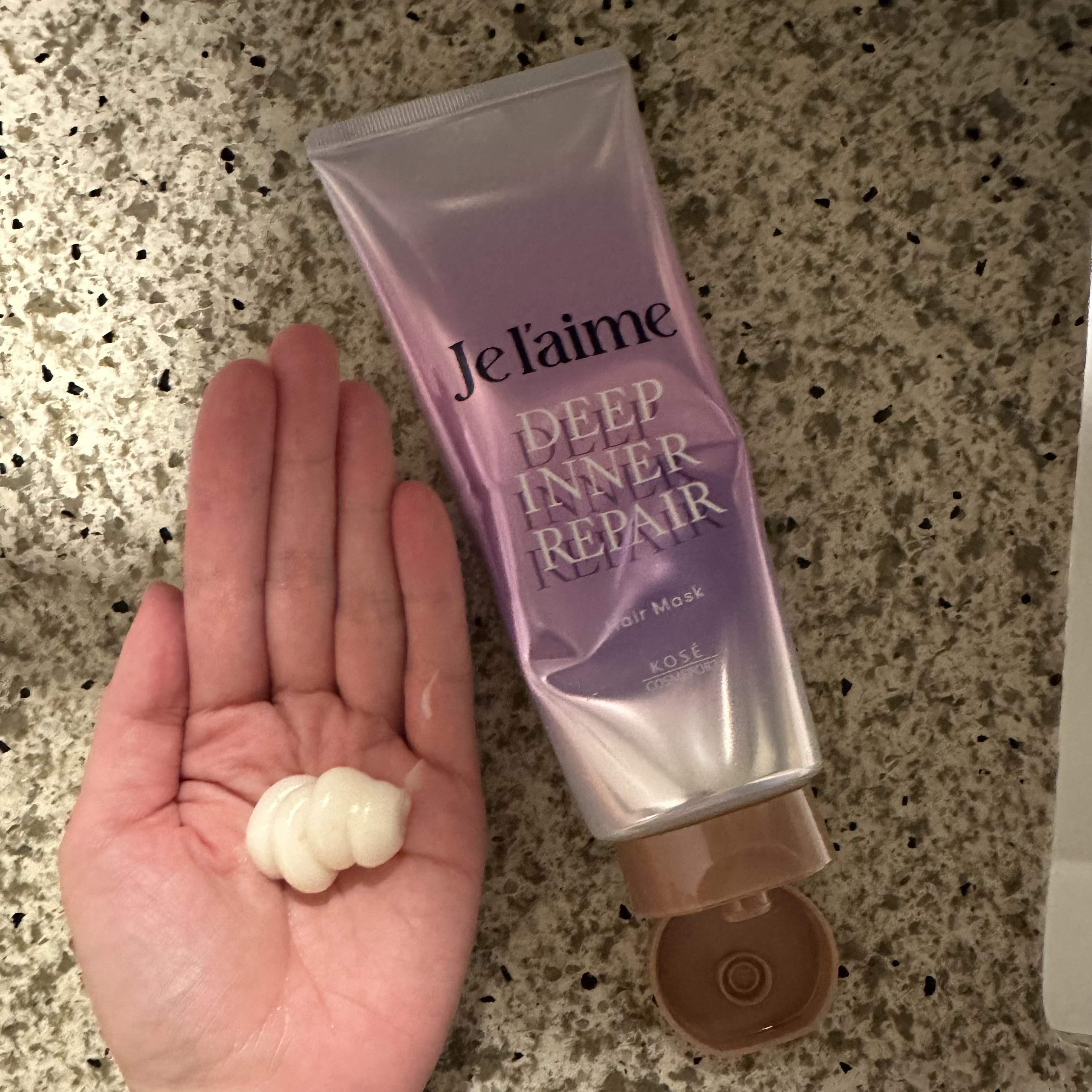 Je l'aime ジュレーム レイヤード ディープ インナーリペア ヘアマスクのクチコミ「コッテリめのテクスチャで髪馴染みよし。
香りもよくてお気に入りです。..」（2枚目）