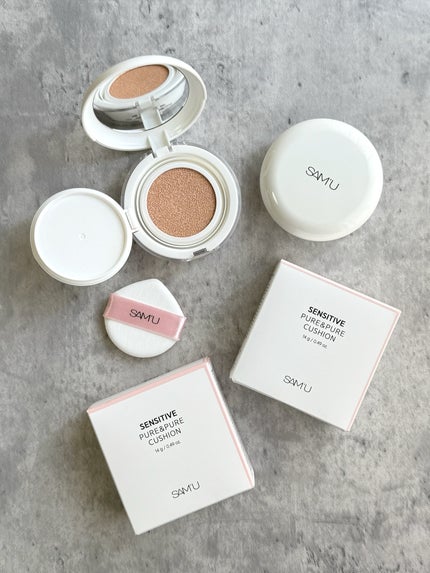 センシティブピュア&ピュアクッション/SAM'U/クッションファンデーションを使ったクチコミ(1枚目)