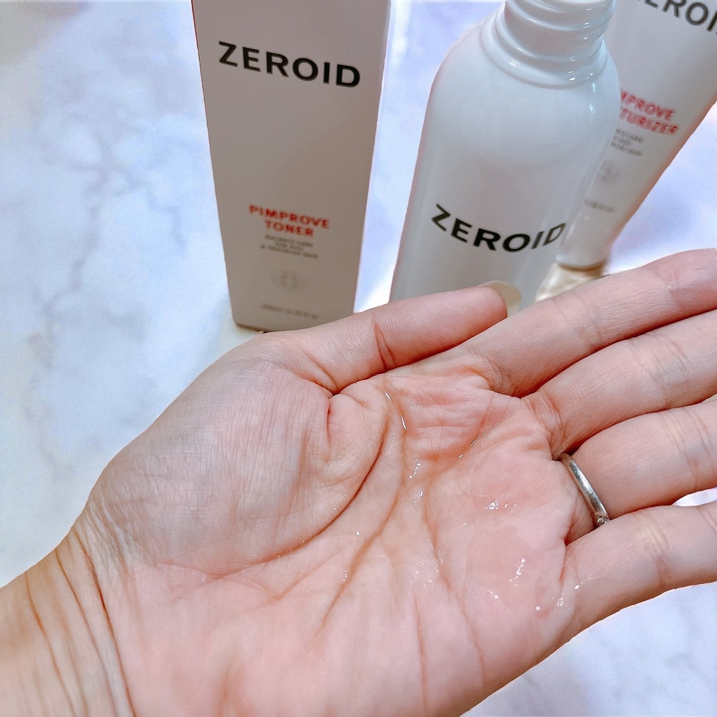 ピンプローブモイスチャーライザー/ZEROID/フェイスクリームを使ったクチコミ(4枚目)