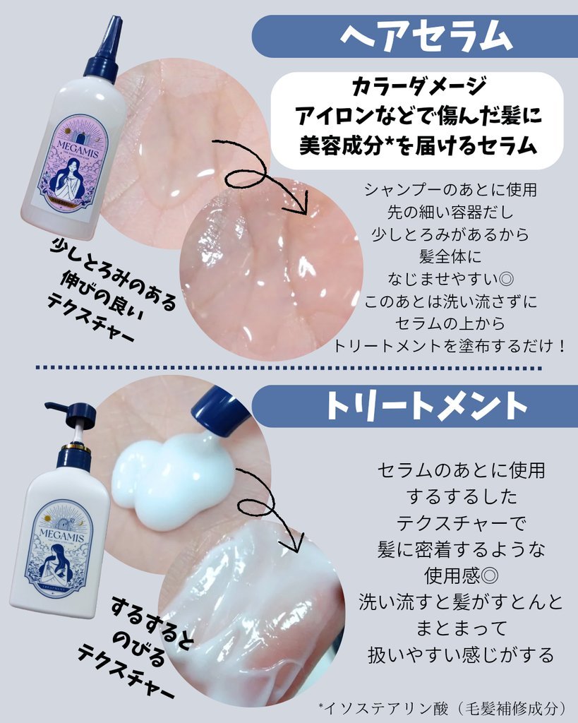 MEGAMIS ヘアセラム/MEGAMIS/洗い流すヘアトリートメントを使ったクチコミ（3枚目）