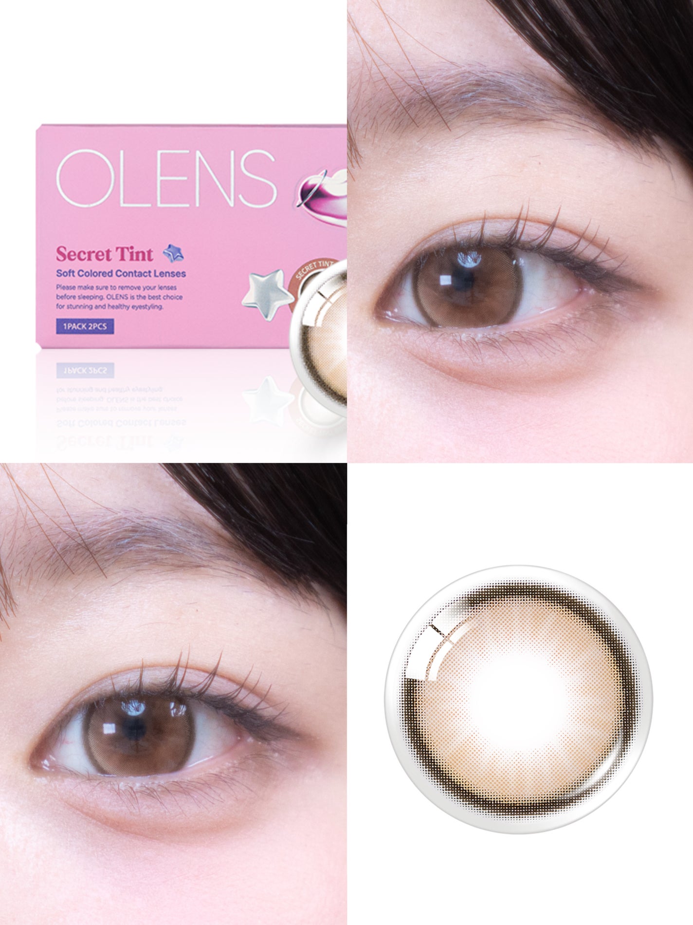 secret tint/OLENS/1ヶ月(1MONTH)カラコンを使ったクチコミ(3枚目)