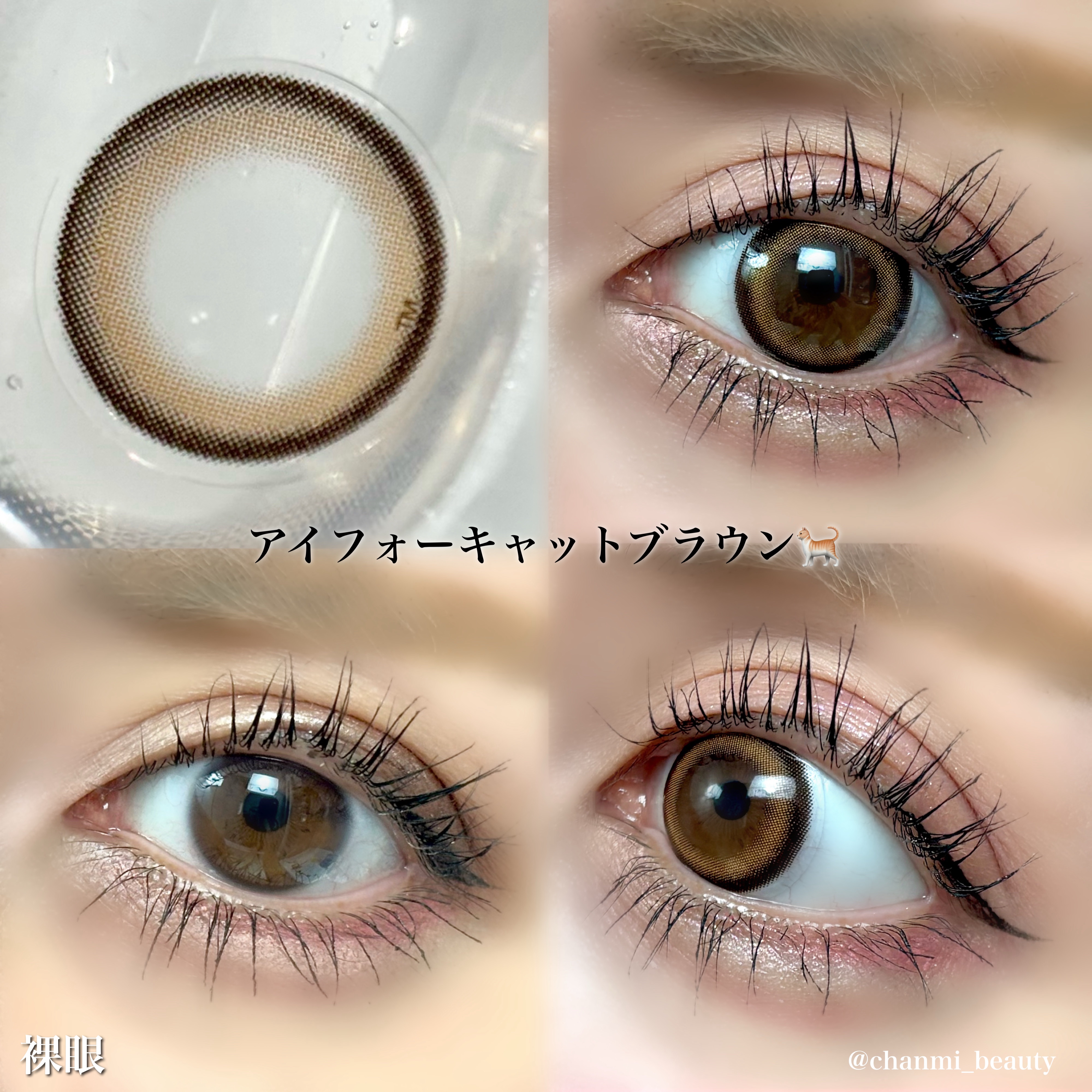 アイフォーキャット/トリカ/１ヶ月（１MONTH）カラコンを使ったクチコミ（2枚目）