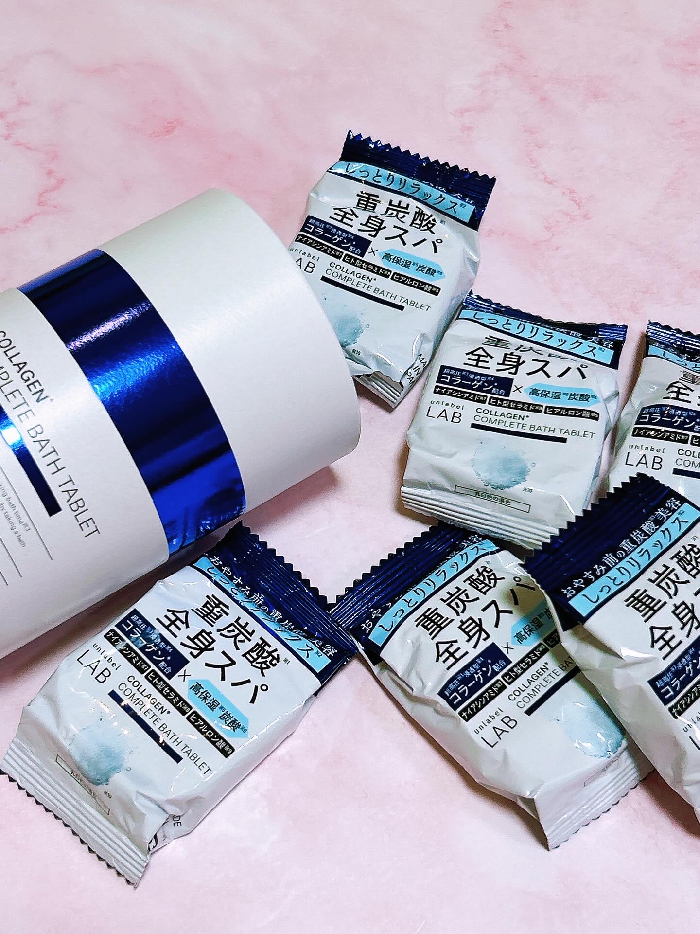 アンレーベル ラボ CO バスタブレット/unlabel/炭酸系入浴剤を使ったクチコミ（3枚目）