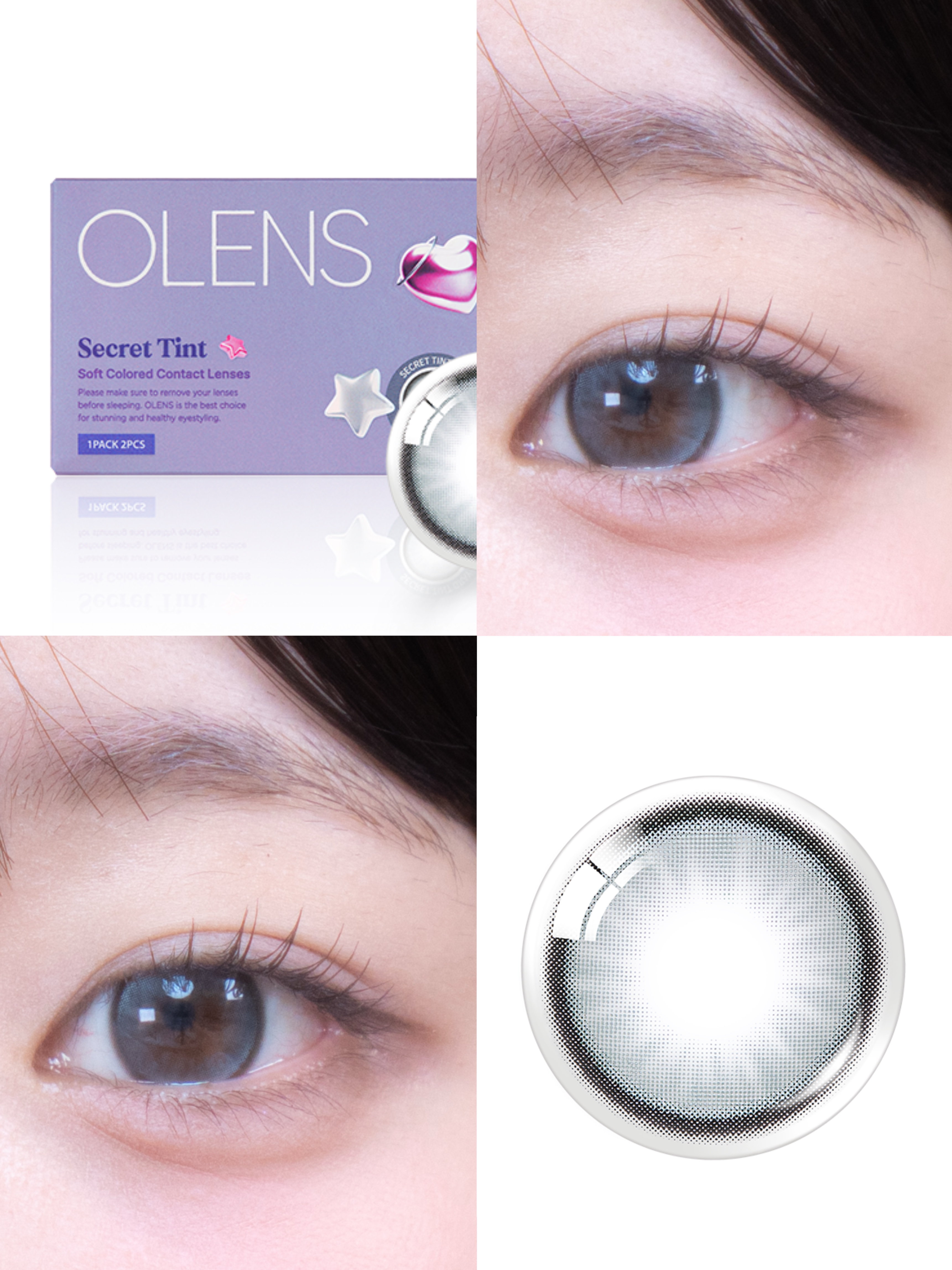 secret tint/OLENS/１ヶ月（１MONTH）カラコンを使ったクチコミ（2枚目）