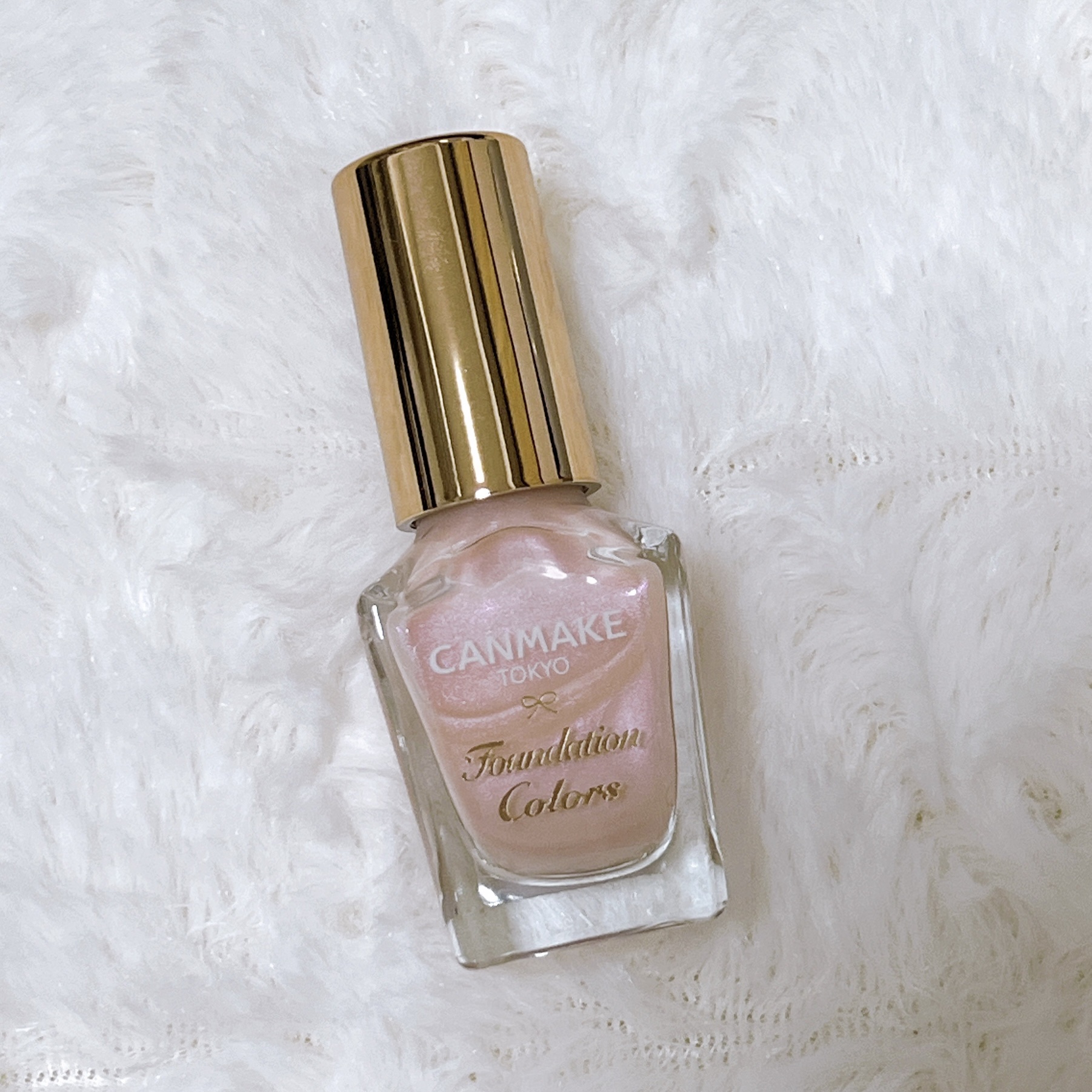 ファンデーションカラーズ 10 シェルピンク/キャンメイク/マニキュアを使ったクチコミ（1枚目）