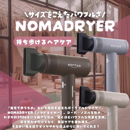 ノマドライヤー CD-L02T(シックブラウン)/クレイツ/ドライヤーの画像