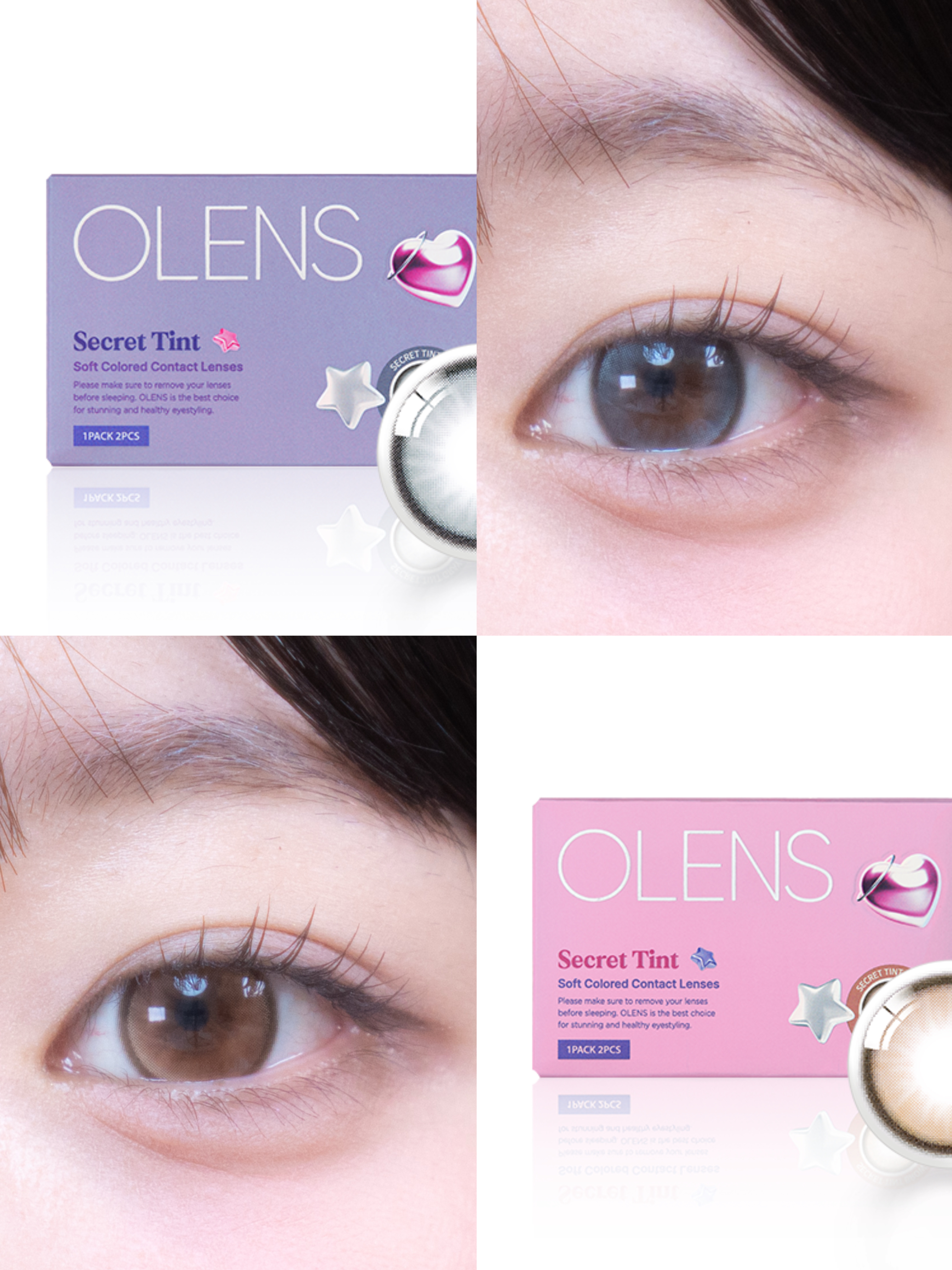 secret tint/OLENS/１ヶ月（１MONTH）カラコンを使ったクチコミ（1枚目）