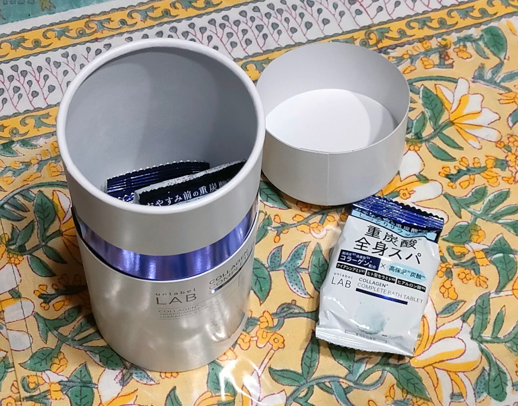 アンレーベル ラボ CO バスタブレット/unlabel/炭酸系入浴剤を使ったクチコミ（2枚目）